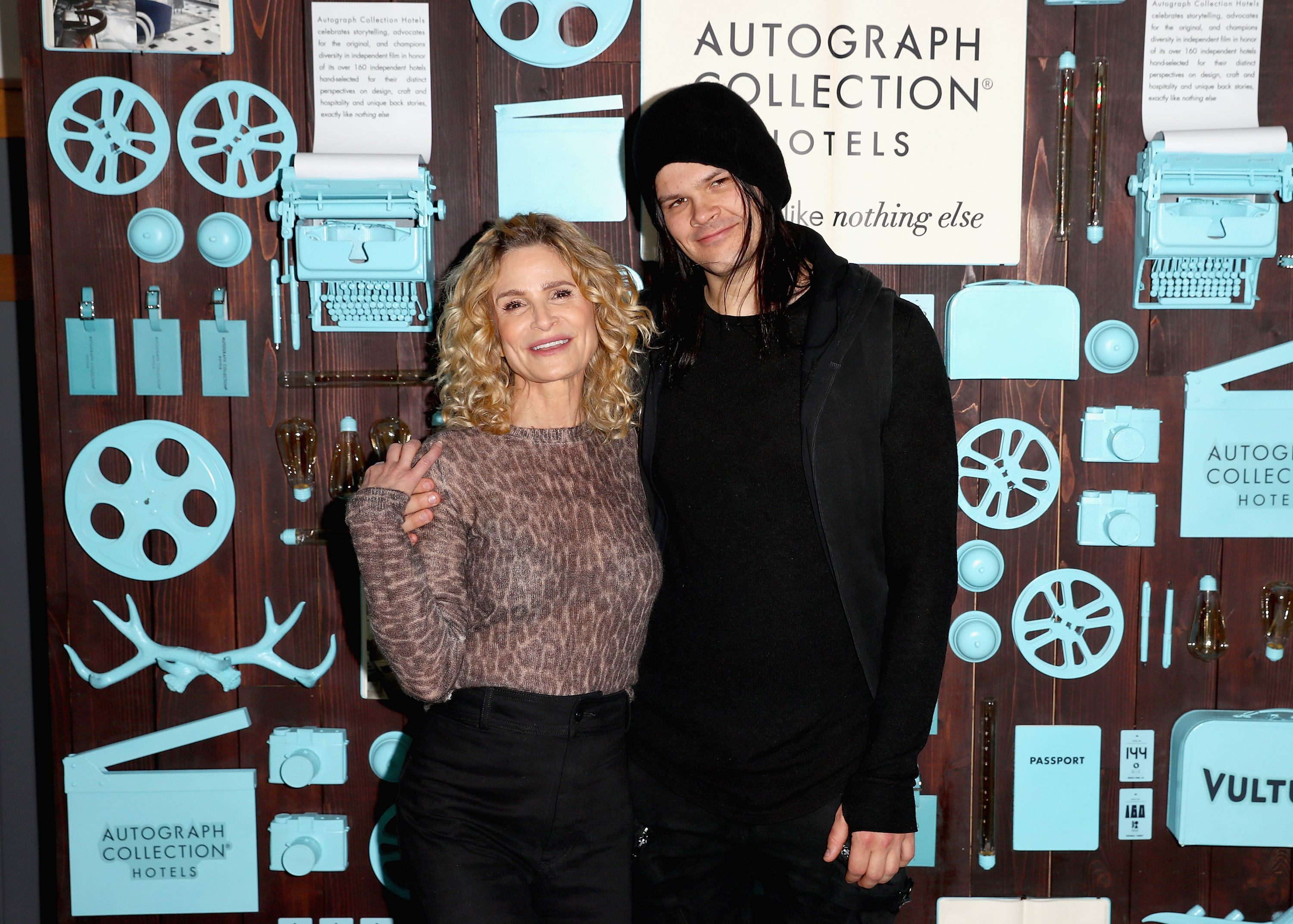 Kyra Sedgwick and her son, Travis Sedgwick Bacon attend a brunch hosted by Vulture and Big Swing Productions in Park City, Utah on January 27, 2019  | Source: Getty Images