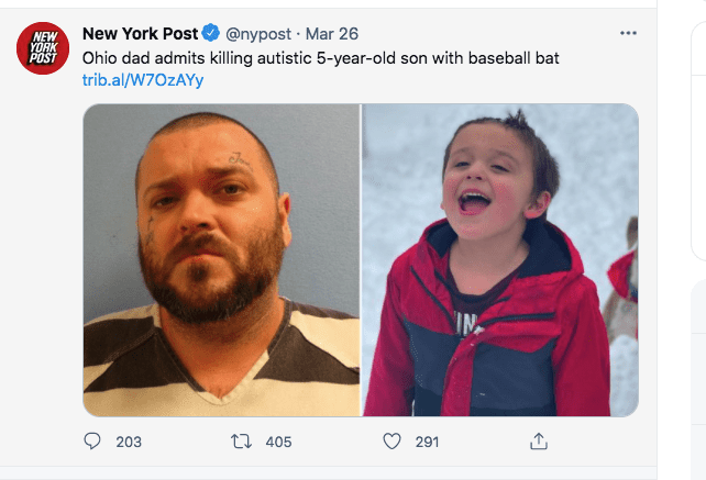 A screenshot of an Ohio dad and his son | Photo: twitter.com/New York Post