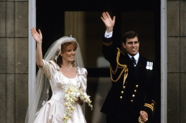Sarah Ferguson and Prince Andrew at their wedding on July 23, 1986 in London, England | Photo: Getty Images