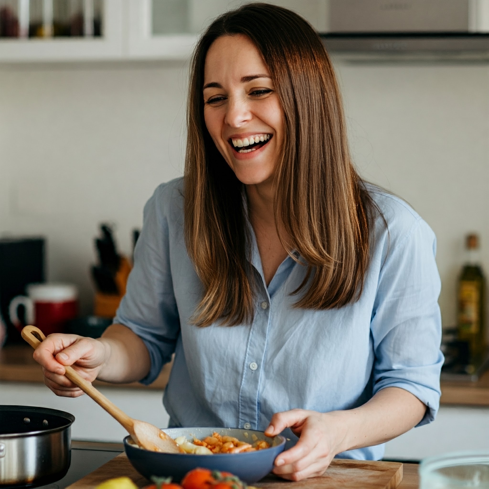 A woman cooking in her kithchen | Source: Gemini