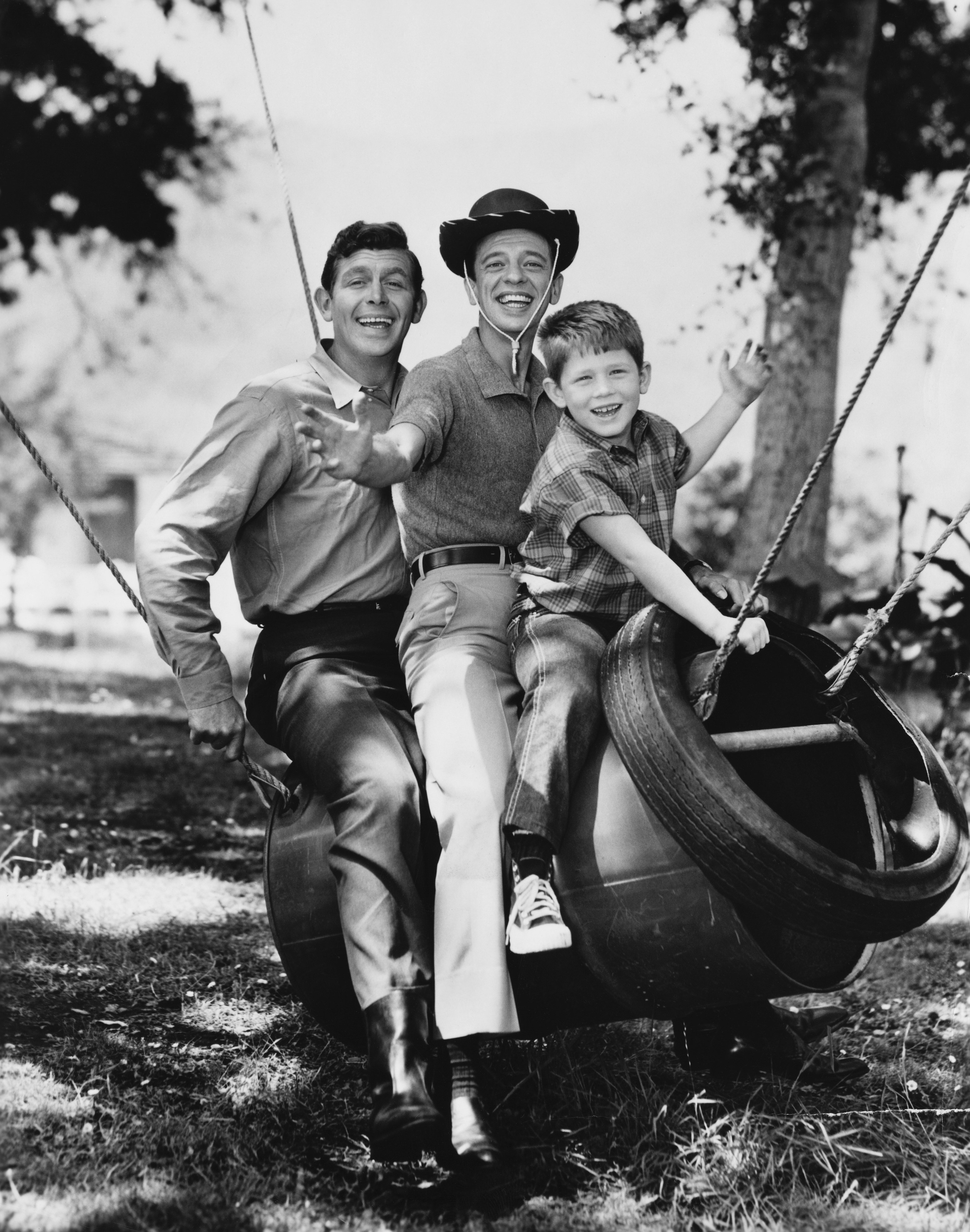 Andy Griffith, Don Knotts, and Ron Howard on "The Andy Griffith Show" | Source: Getty Images