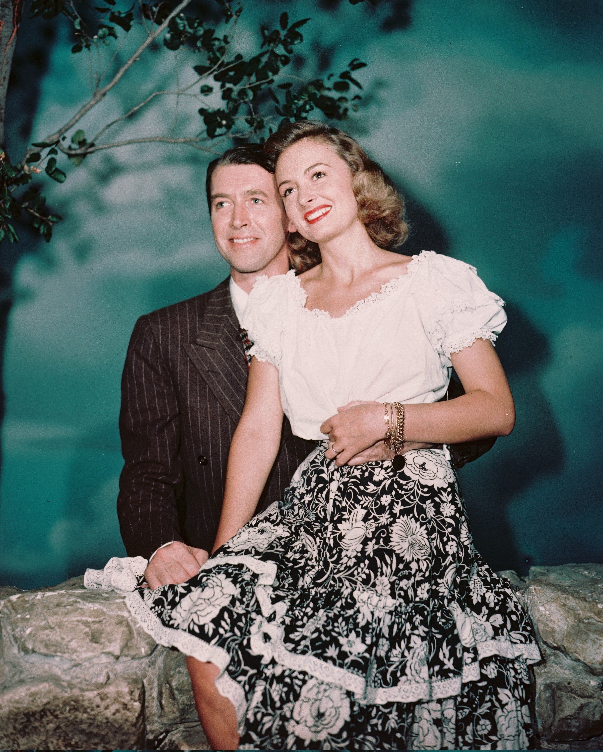Junger James Stewart mit seiner Frau | Quelle: Getty Images