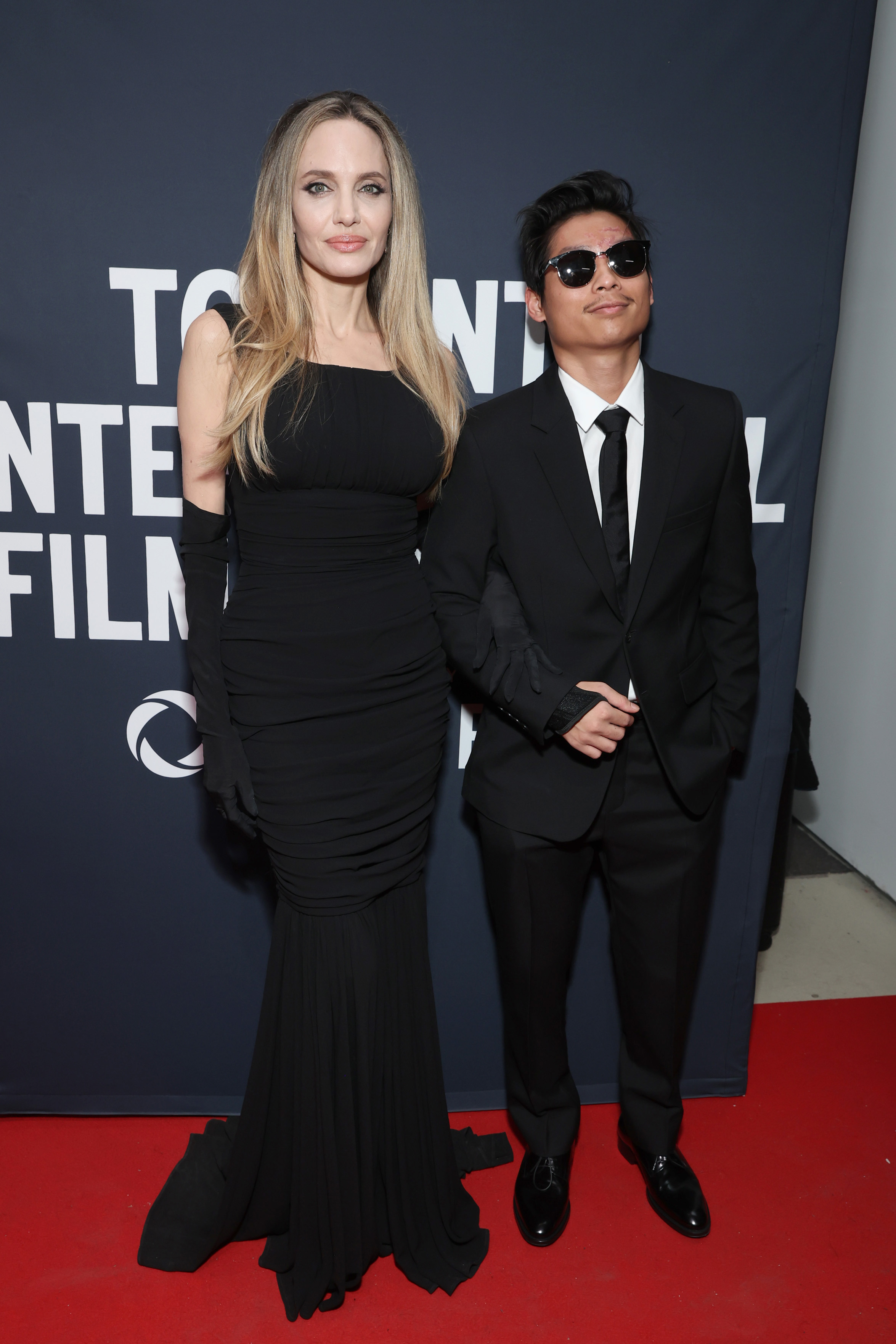 Angelina Jolie and Pax Jolie-Pitt attend the premiere of "Without Blood" during the Toronto International Film Festival at TIFF Lightbox in Toronto, Ontario, on September 8, 2024 | Source: Getty Images