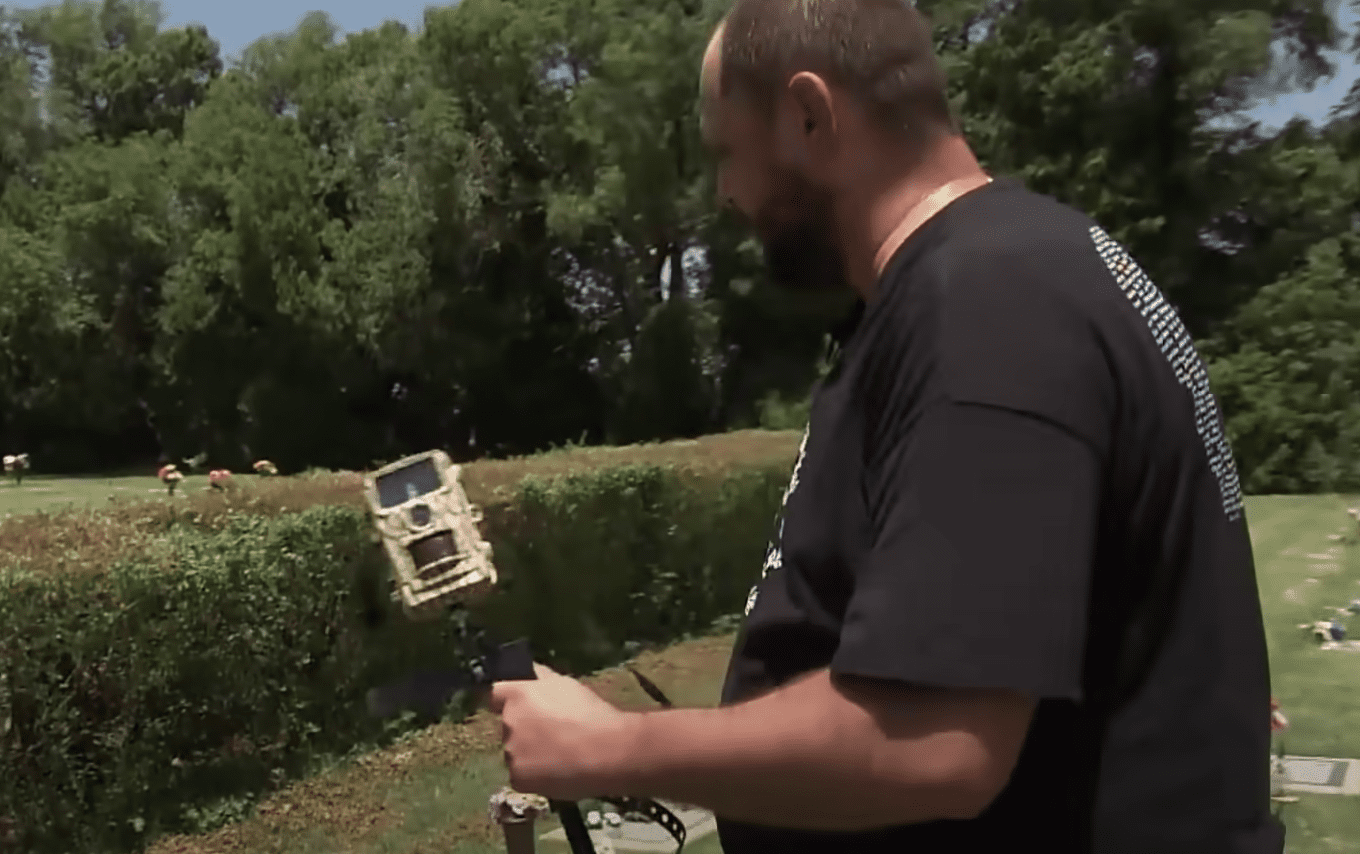 A man sets up a hidden camera near his son's grave | Source: youtube.com/Inside Edition