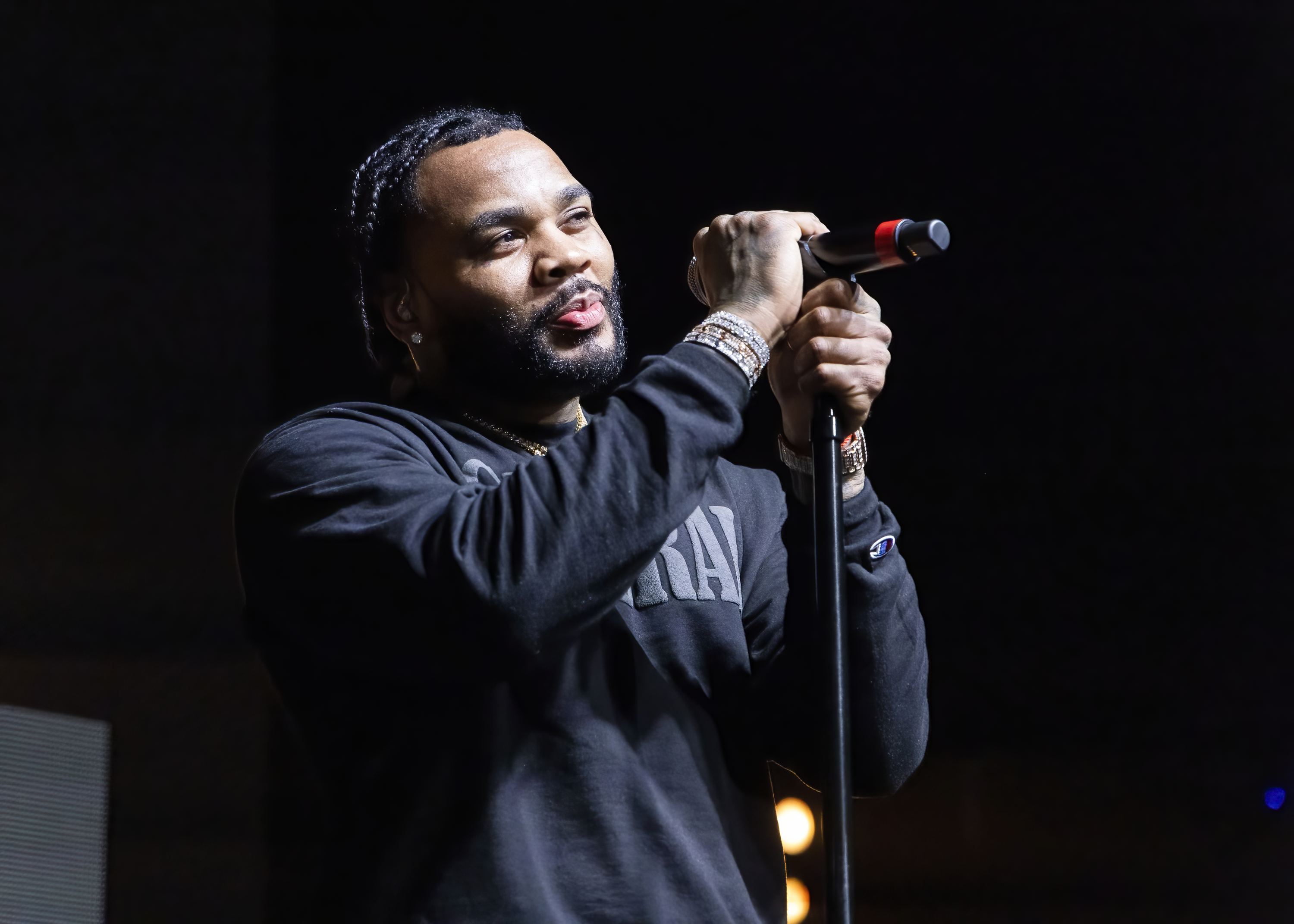 Kevin Gates performs in support of his Big Lyfe Tour at Michigan Lottery Amphitheatre on September 15, 2022, in Sterling Heights, Michigan. | Source: Getty Images