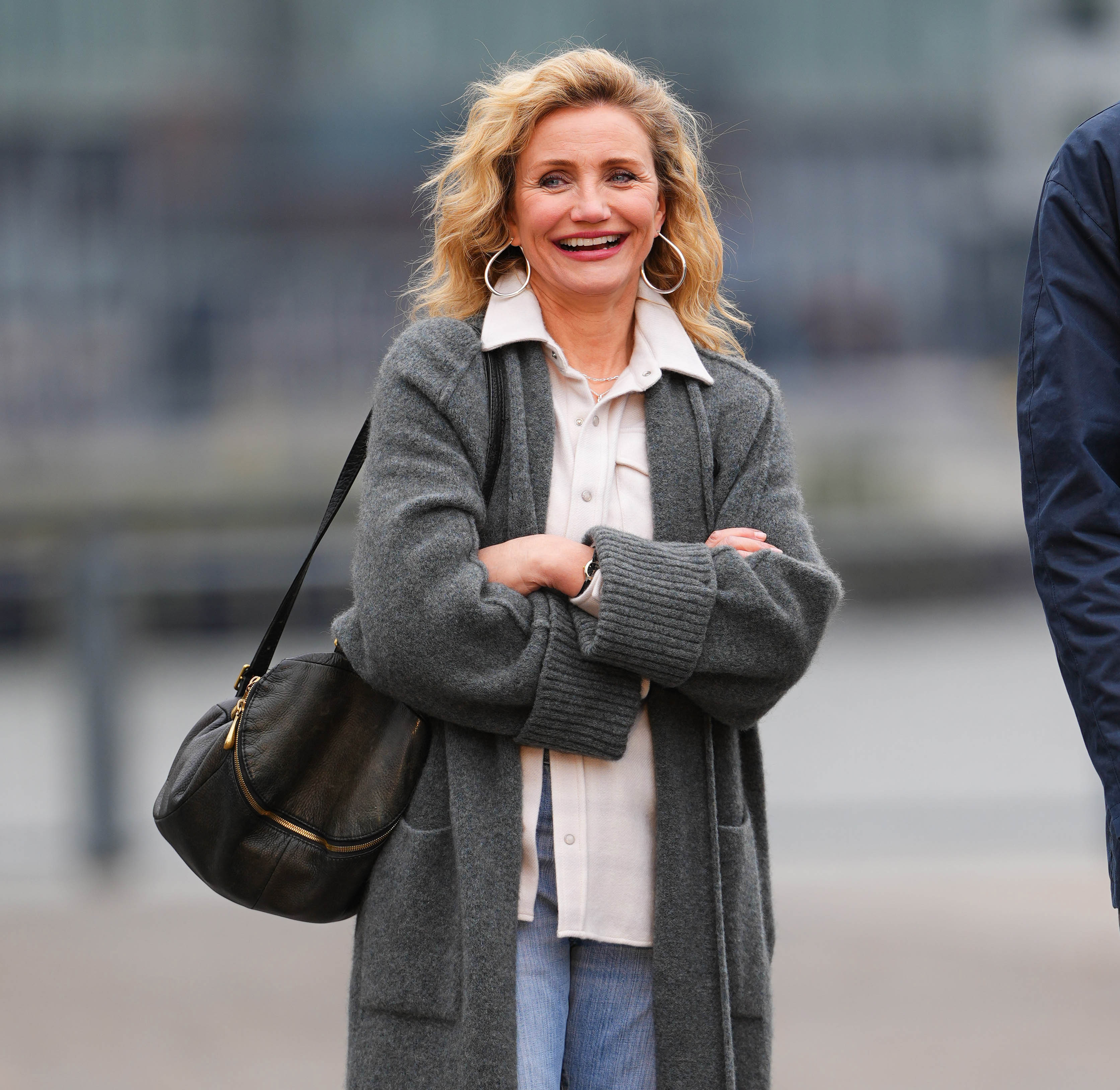 Cameron Diaz is seen on set on March 19, 2026 in New York City | Source: Getty Images