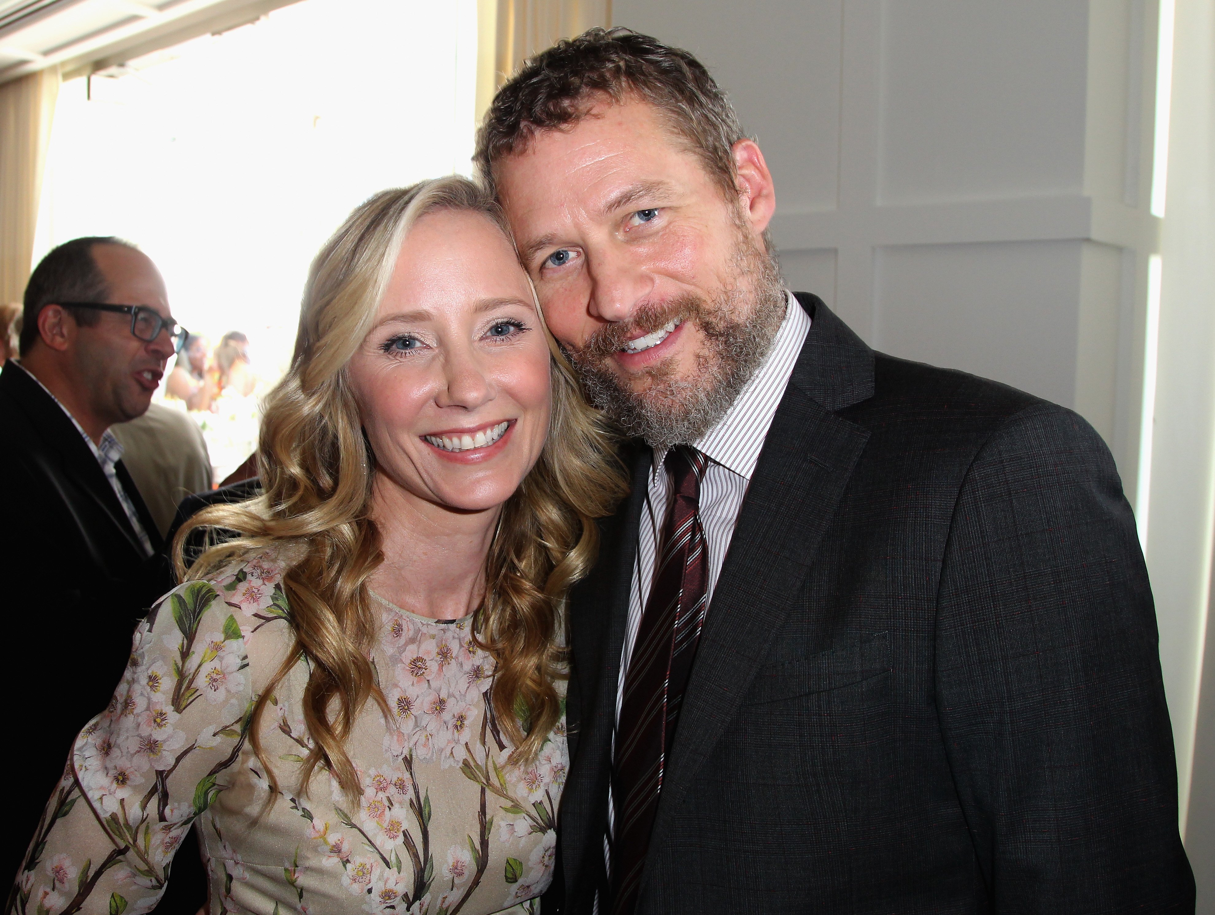 Actress Anne Heche and James Tupper during the 2014 BAFTA Los Angeles TV Tea presented by BBC America and Jaguar at SLS Hotel on August 23, 2014 in Beverly Hills, California. | Source: Getty Images