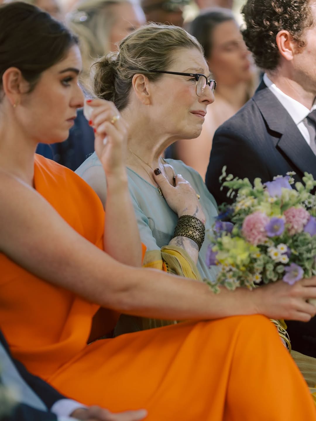 Tatum O'Neal and her daughter, Emily McEnroe, at Kevin McEnroe and Fern Cozine's wedding, from a post dated July 13, 2025 | Source: Instagram/kevinjmcenroe