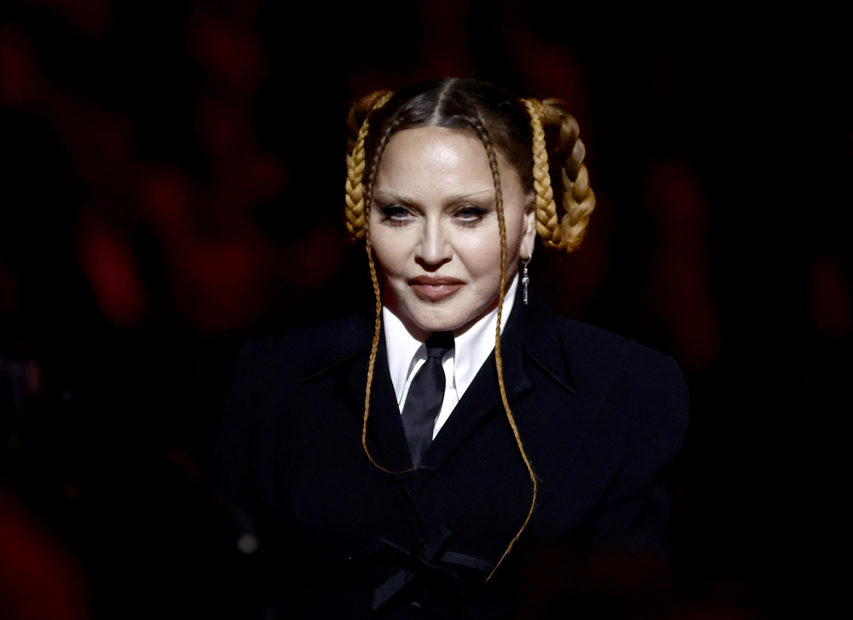 Madonna during the 65th GRAMMY Awards on February 5, 2023, in Los Angeles, California. | Source: Getty Images