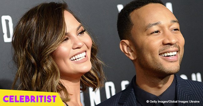 Chrissy Teigen and John Legend's newborn son steals hearts in blue outfit