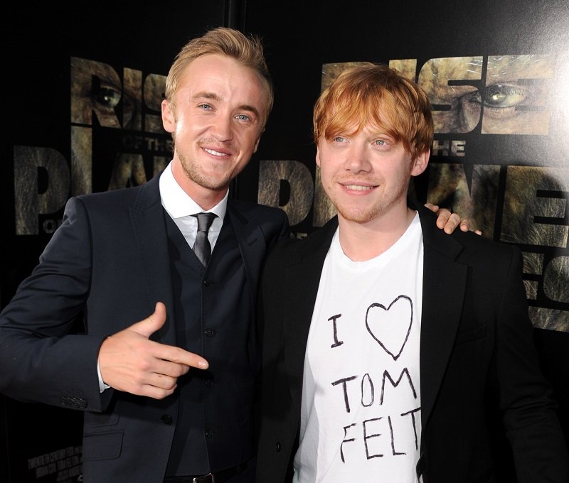 Tom Felton and Rupert Grint on July 28, 2011 in Los Angeles, California | Photo: Getty Images 