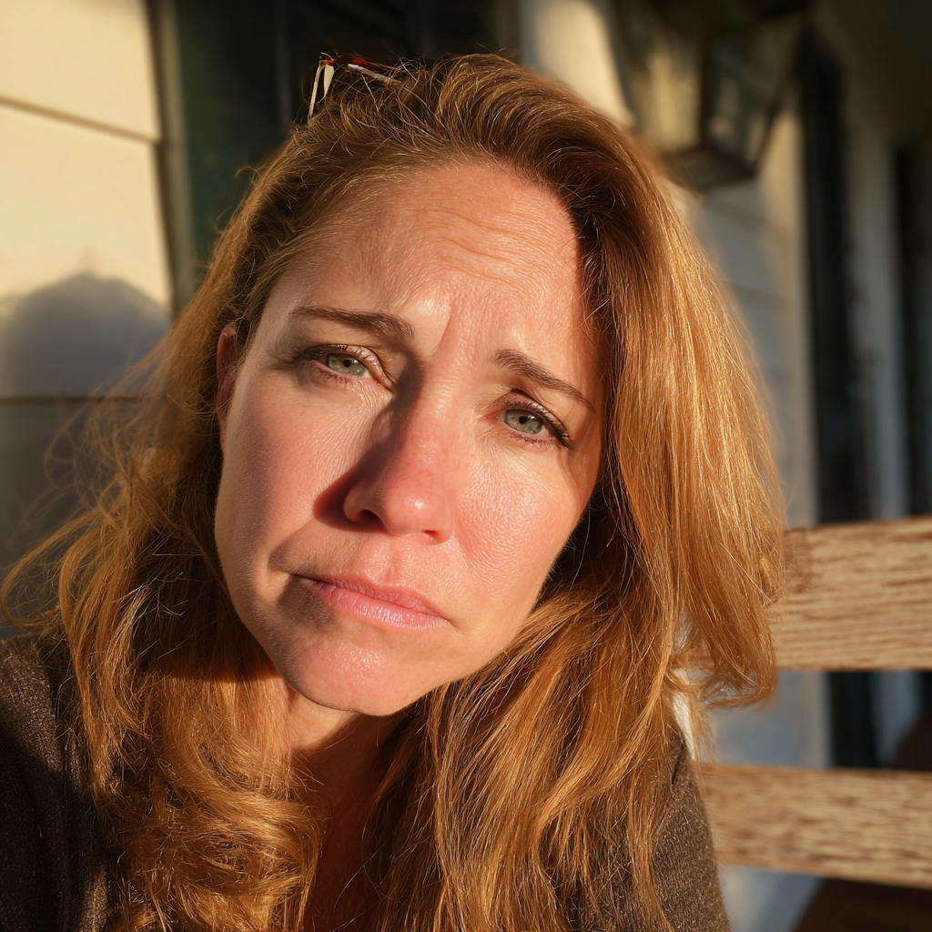 A close-up of an emotional woman | Source: Midjourney