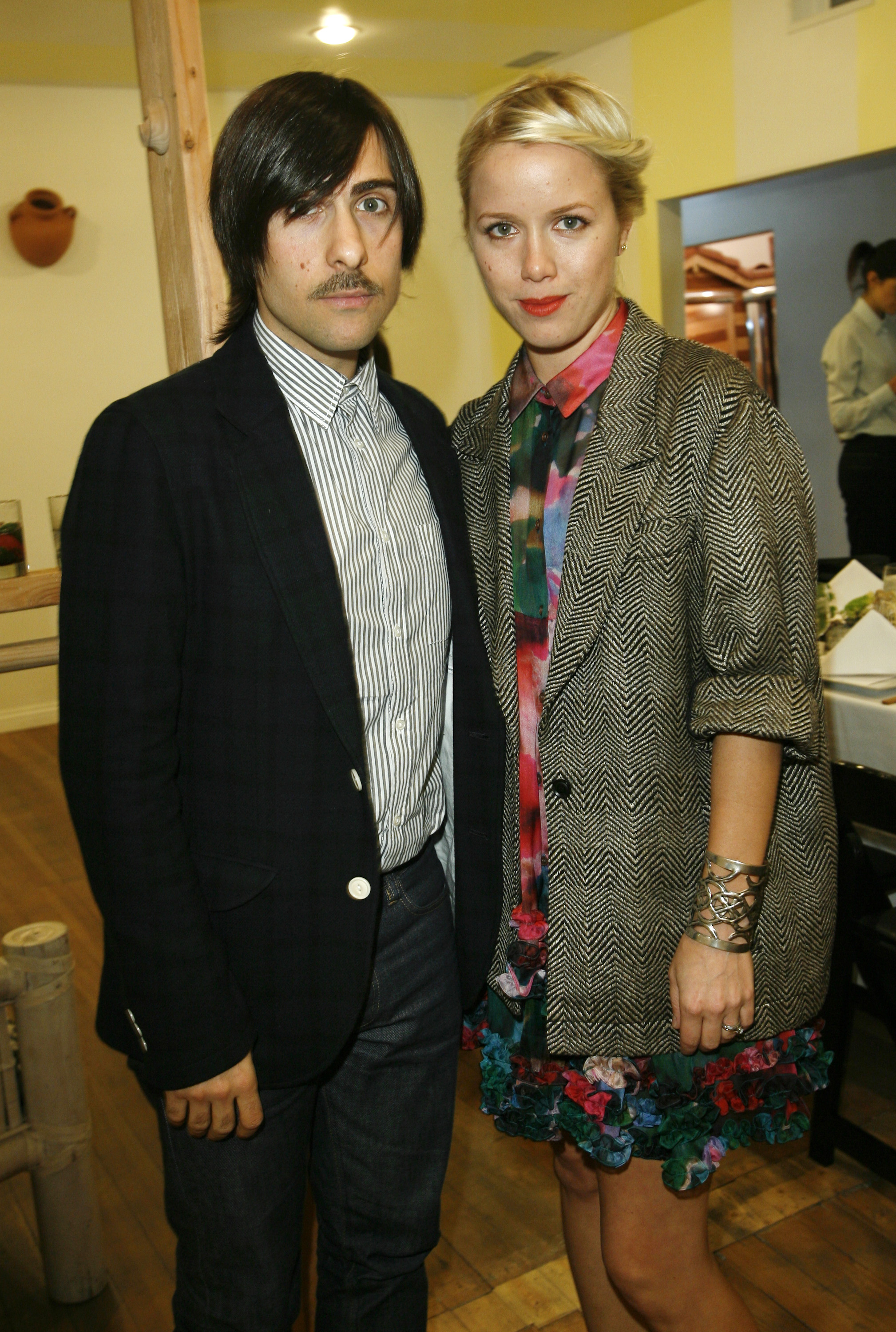 Jason Schwartzman (L) and Brady Cunningham attend a Dinner Party hosted by Opening Ceremony L.A. on January 15, 2010. | Source: Getty Images