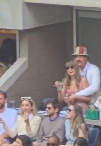 Taylor Swift and Travis Kelce enjoying their time at the US Open, posted on September 8, 2024 | Source: TikTok/latinus_us