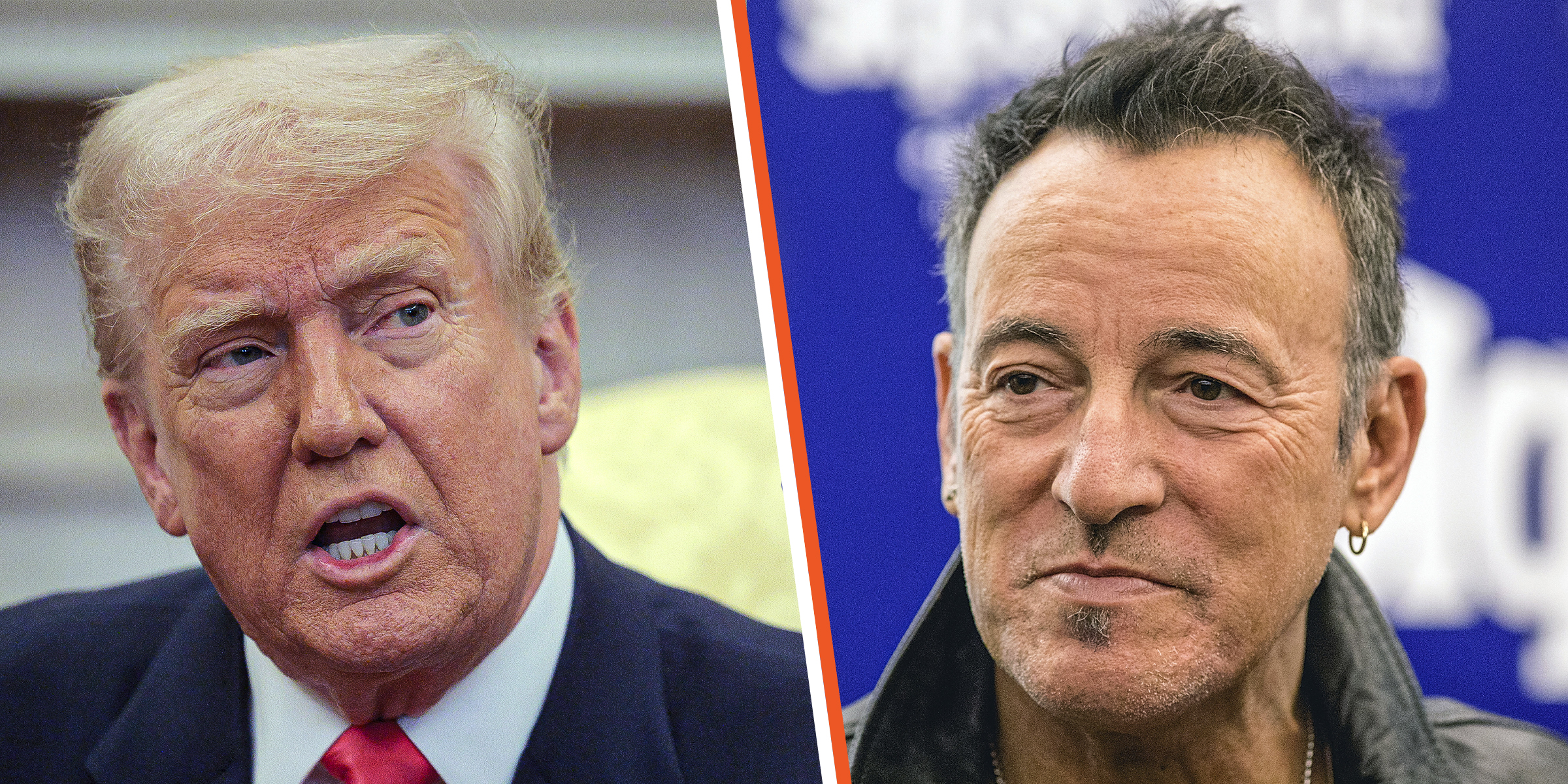 S President Donald Trump, 2025 | Bruce Springsteen, 2016 | Source: Getty Images