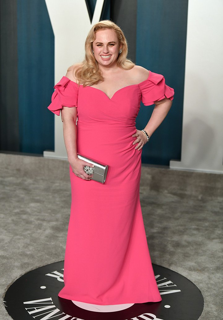  Rebel Wilson attending the 2020 Vanity Fair Oscar Party at Wallis Annenberg Center for the Performing Arts in Beverly Hills, California in February 2020. I Image: Getty Images. 