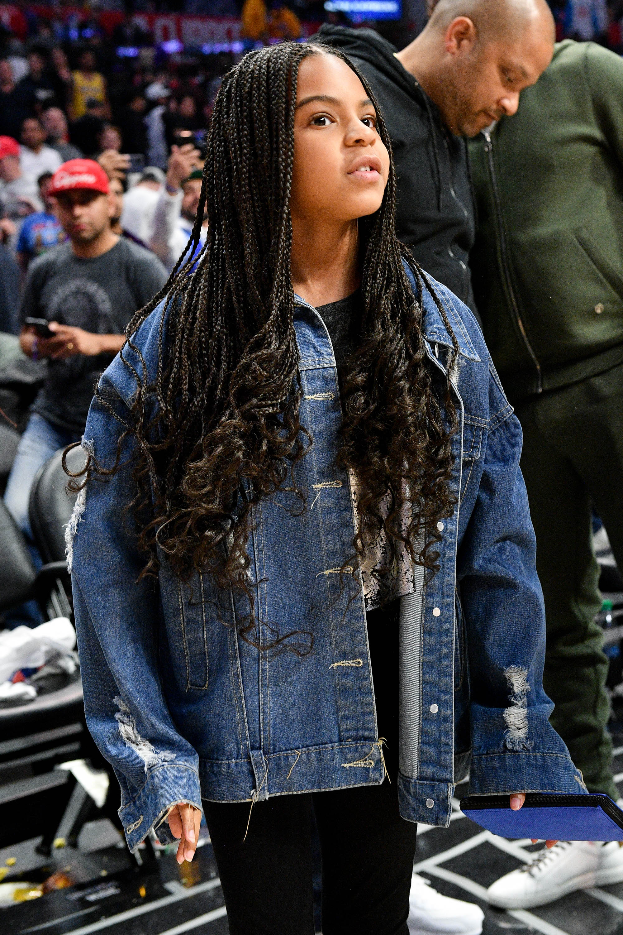 Blue Ivy Carter attends a basketball game between the Los Angeles Clippers and the Los Angeles Lakers on March 8, 2020 in Los Angeles, California | Source: Getty Images
