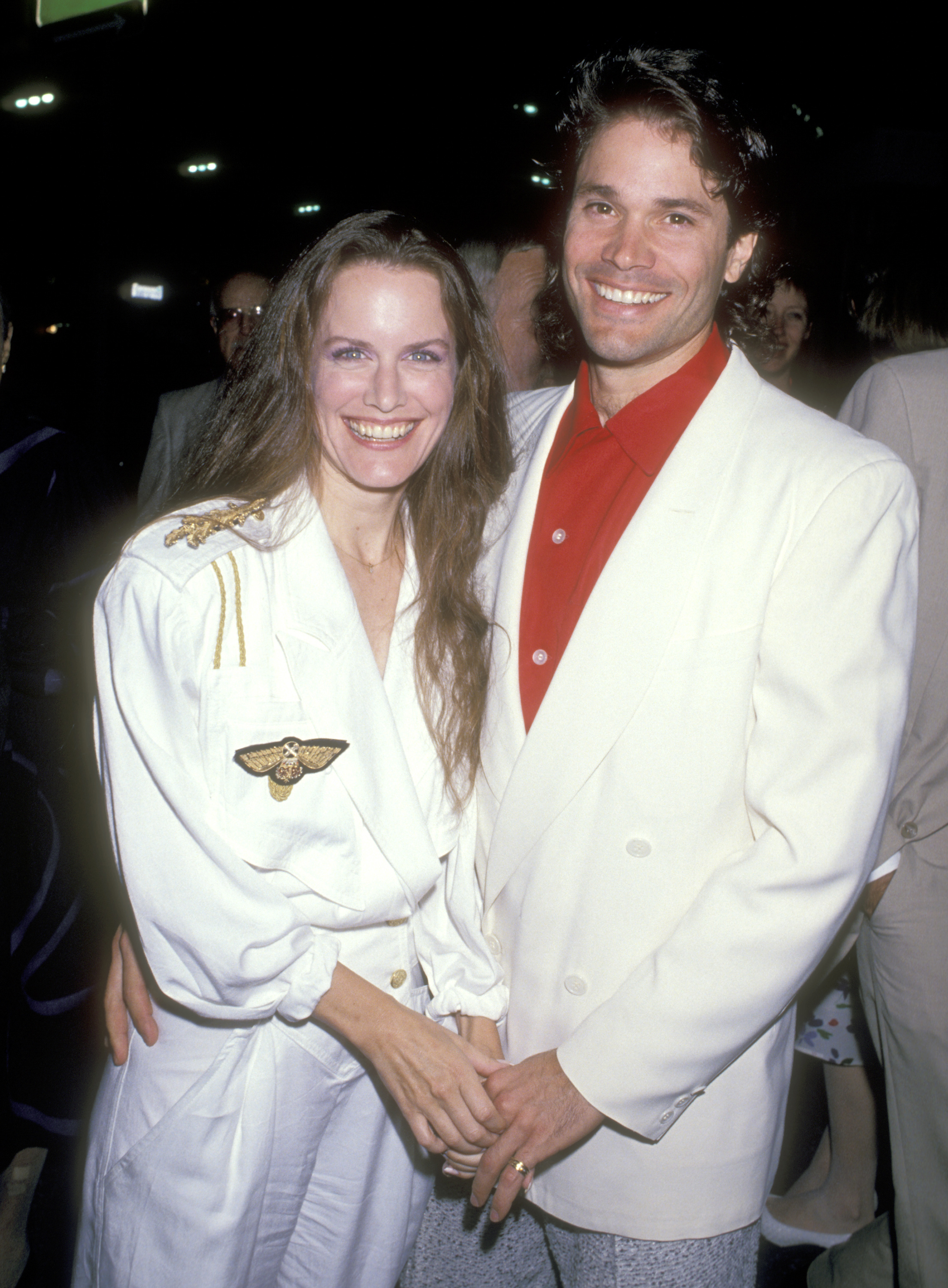 Peter Reckell and Dale Kristien on August 23, 1989 at Ahmanson Theatre, Los Angeles Music Center in Los Angeles, California | Source: Getty Images