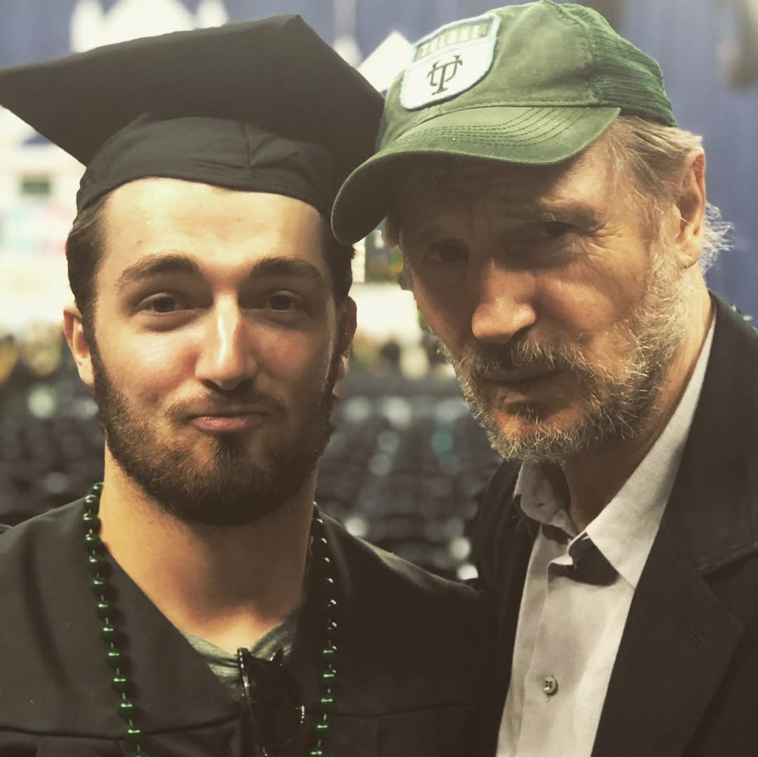 Liam Neeson is with his son Daniel Neeson, from a post dated May 24, 2019. | Source: Instagram/bgdans91