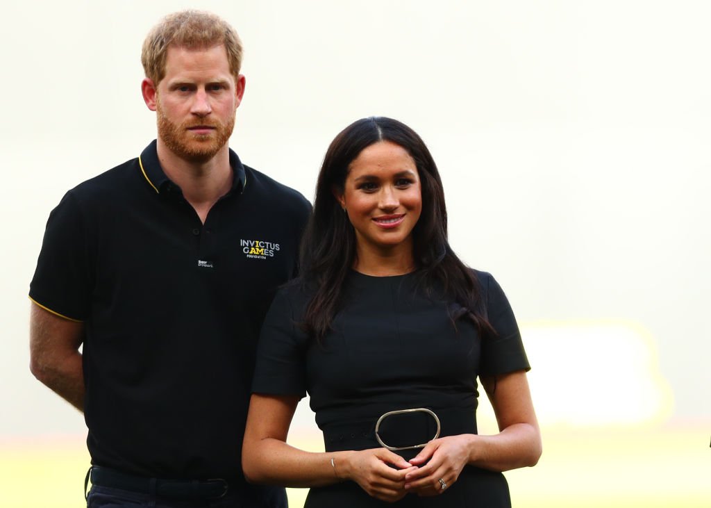 Prince Harry and Meghan at the baseball game in London Stadium on June 29 | Photo: Getty Images