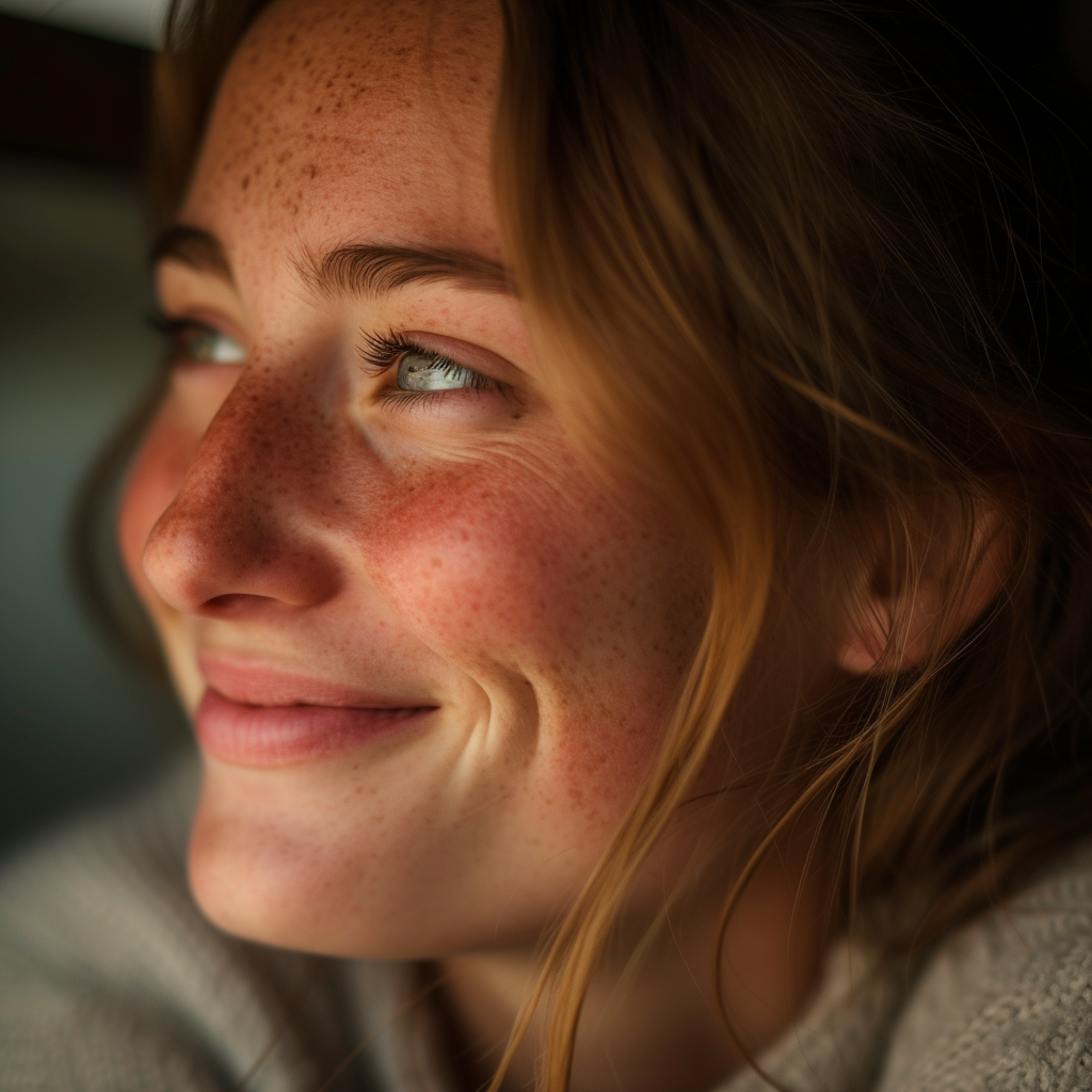 A close-up of a smiling woman | Source: Midjourney