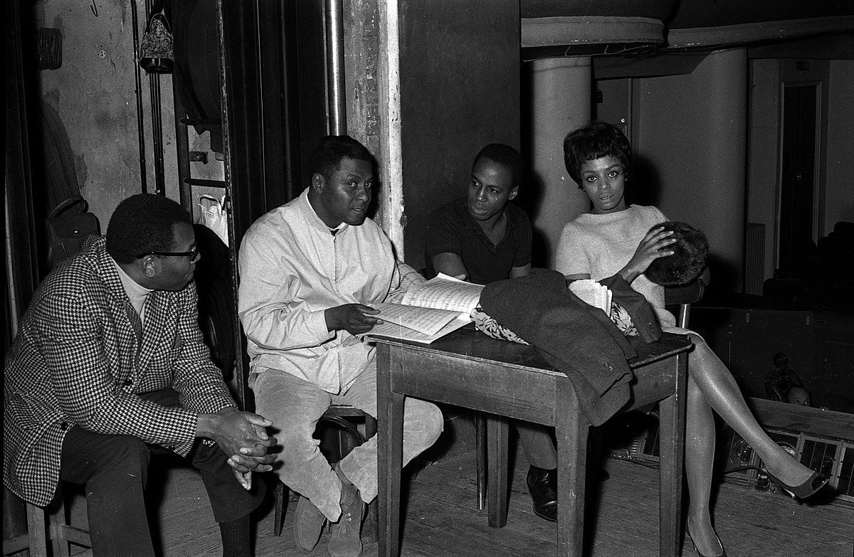 George Goodman, William Ray, Robert Guillaume and Olive Moorefield, repetition of Porgy and Bess, Théâtre du Capitole. | Photo: Wikimedia Commons Images