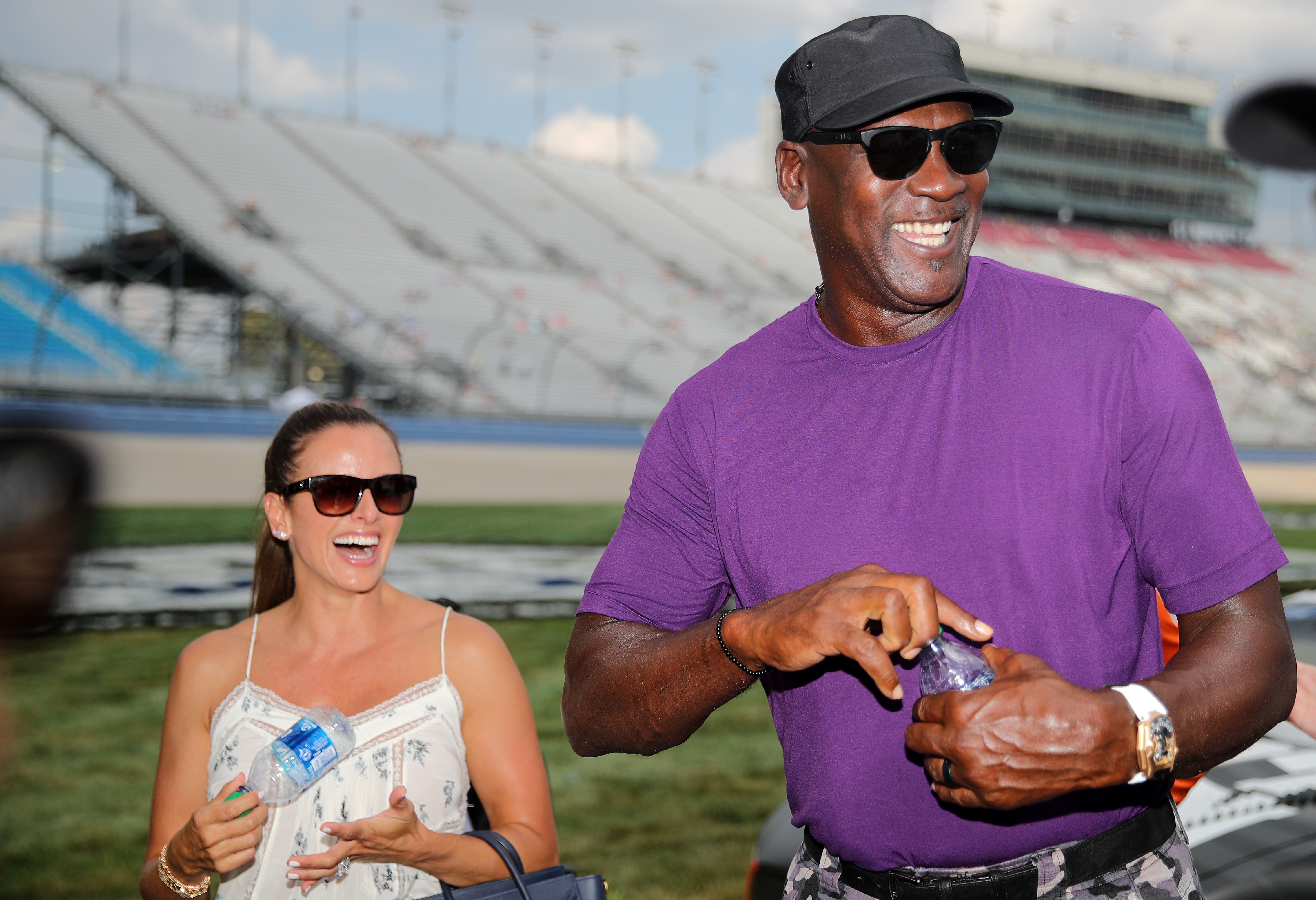 Michael Jordan and Yvette Prieto during the NASCAR Cup Series Ally 400 on June 25, 2022 in Lebanon, Tennessee | Source: Getty Images