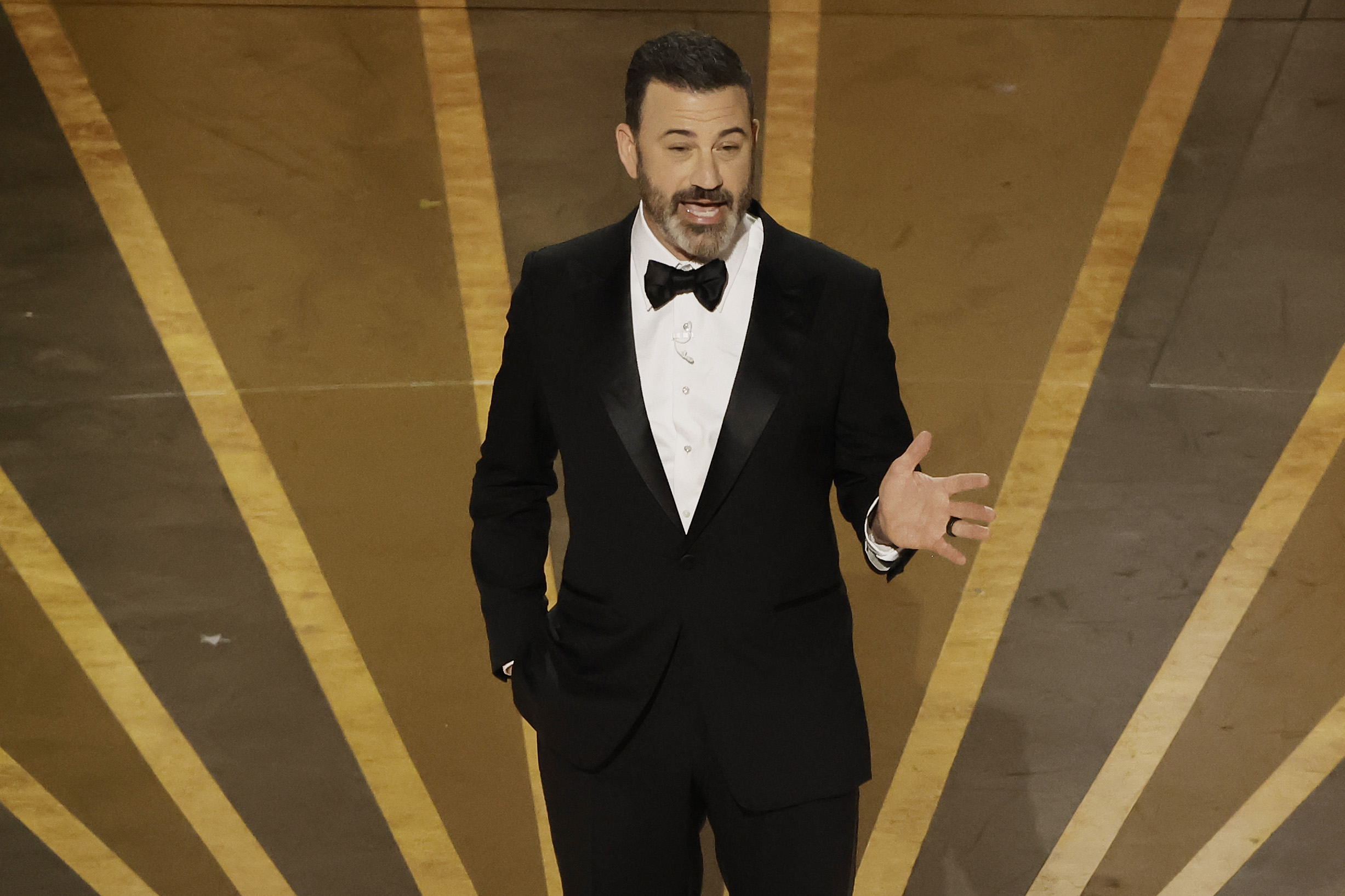 Jimmy Kimmel speaks onstage during the 95th Annual Academy Awards at Dolby Theatre on March 12, 2023, in Hollywood, California. | Source: Getty Images