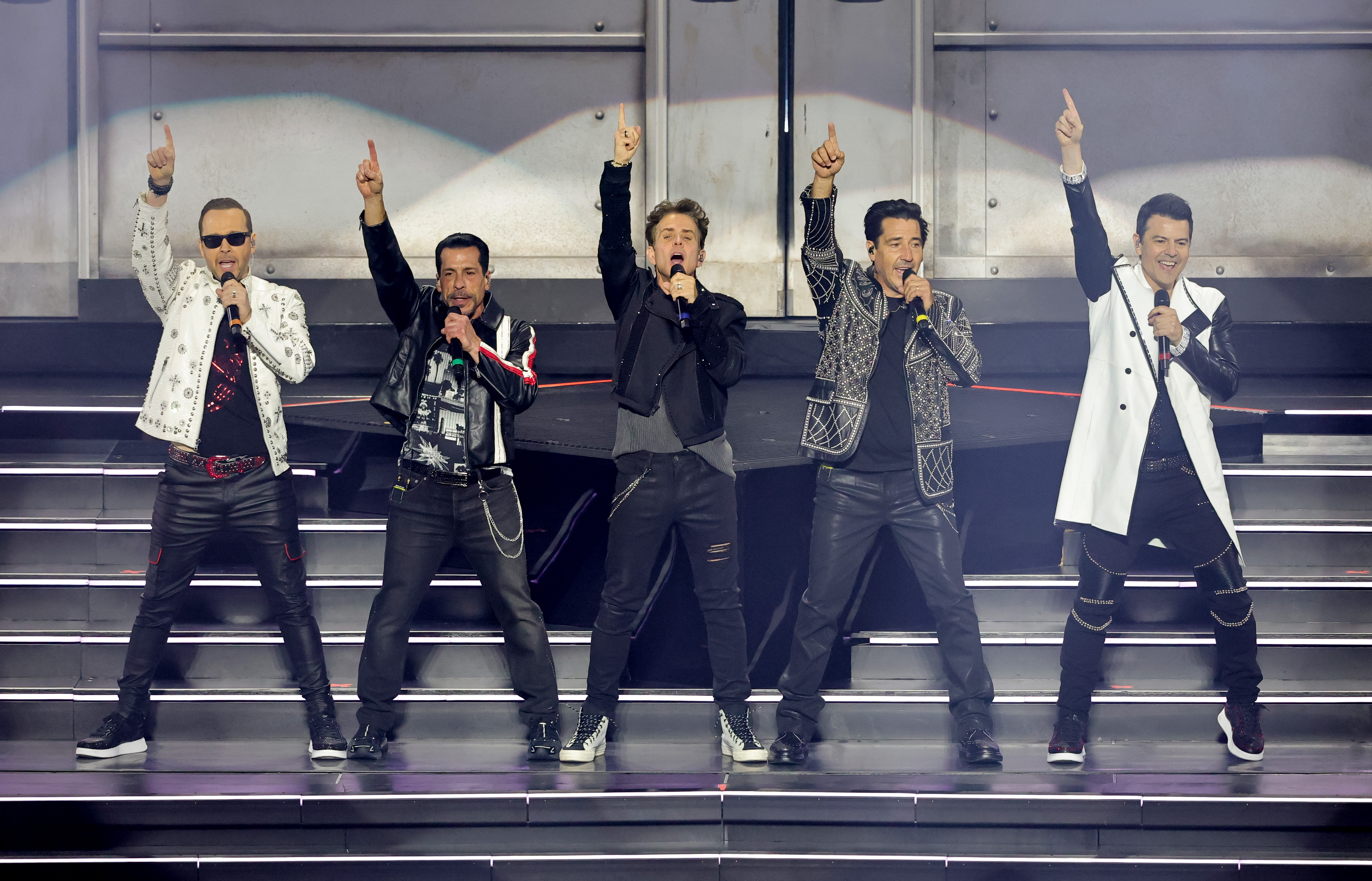 New Kids On The Block performing during their "The Right Stuff" Las Vegas residency in Nevada on June 20, 2025. | Source: Getty Images