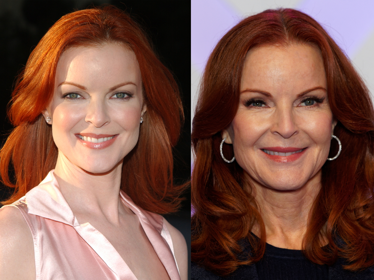 Marcia Cross in 2004 vs in 2023 | Source: Getty Images