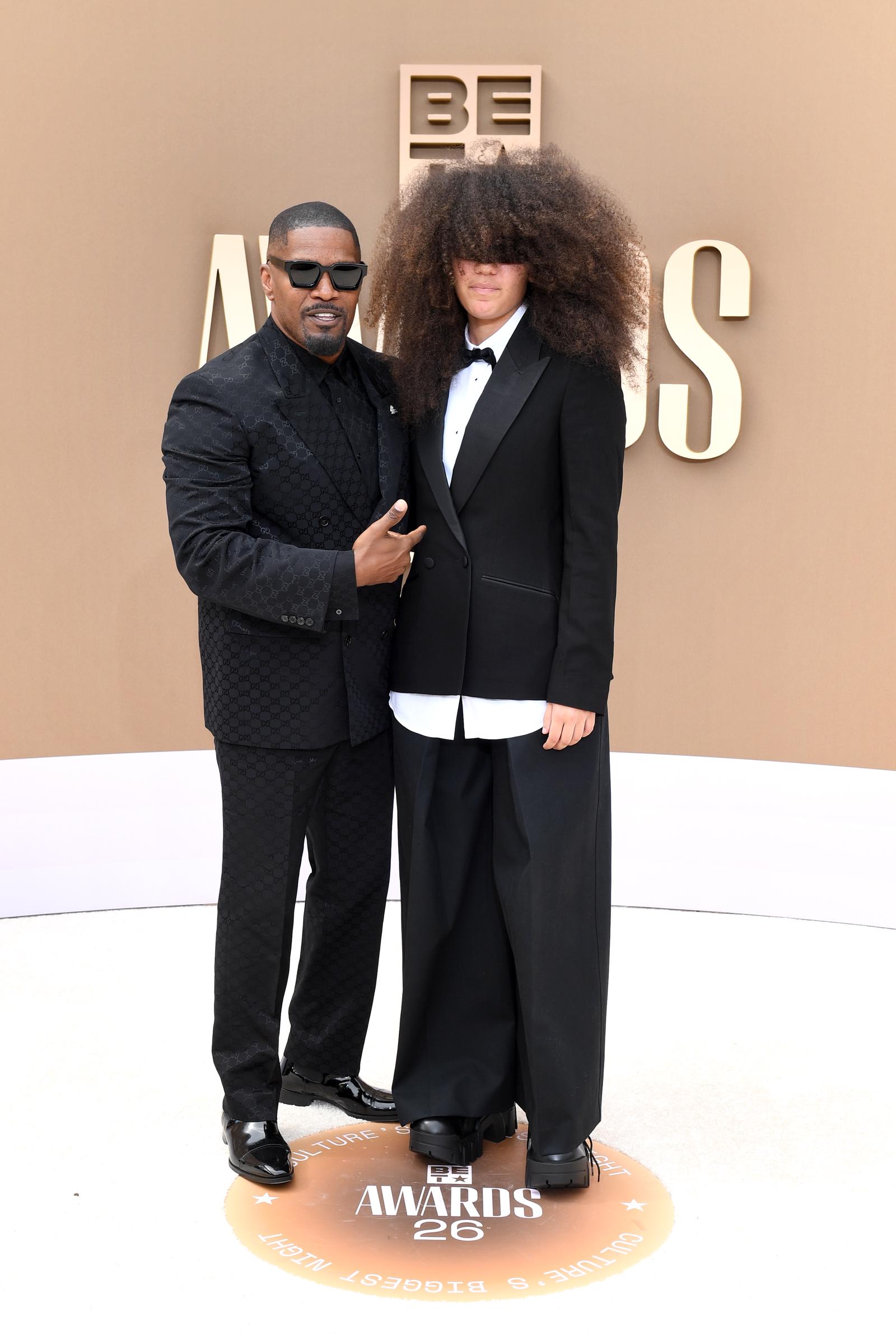 Jamie Foxx's appearance with Anelise Bishop marked a sweet public moment for the father-daughter duo at the 2026 BET Awards. Their red-carpet outing set the stage for an even more personal moment later in the night. | Source: Getty Images