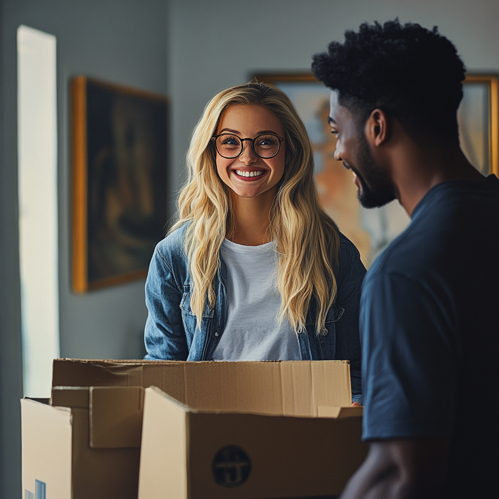 Emily and Tom moving in together | Source: Midjourney