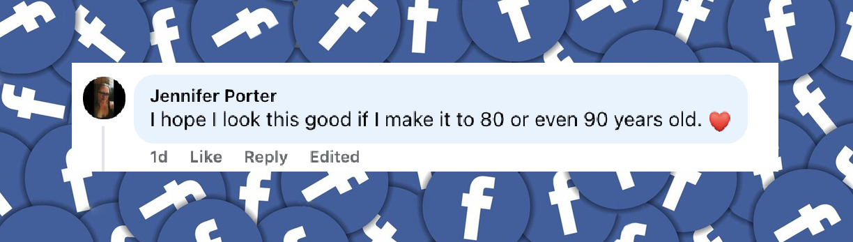 A netizen's remark on Joanna Cassidy's beach photoshoot, posted on August 2, 2025 | Source: Facebook/peoplemag