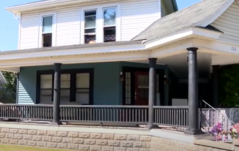 Rebecca Hughes house as seen in a video dated September 19, 2024 | Source: YouTube/ WSBT-TV