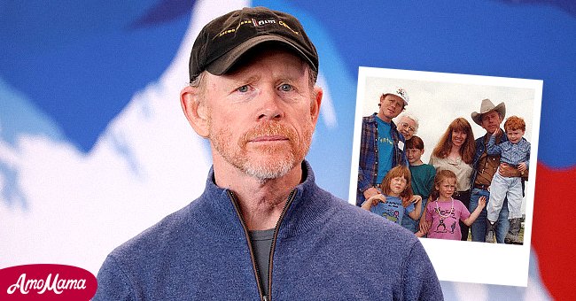 Ron Howard. Inset: Ron Howard and his family | Source: Getty Images | Instagram: Real Ron Howard 