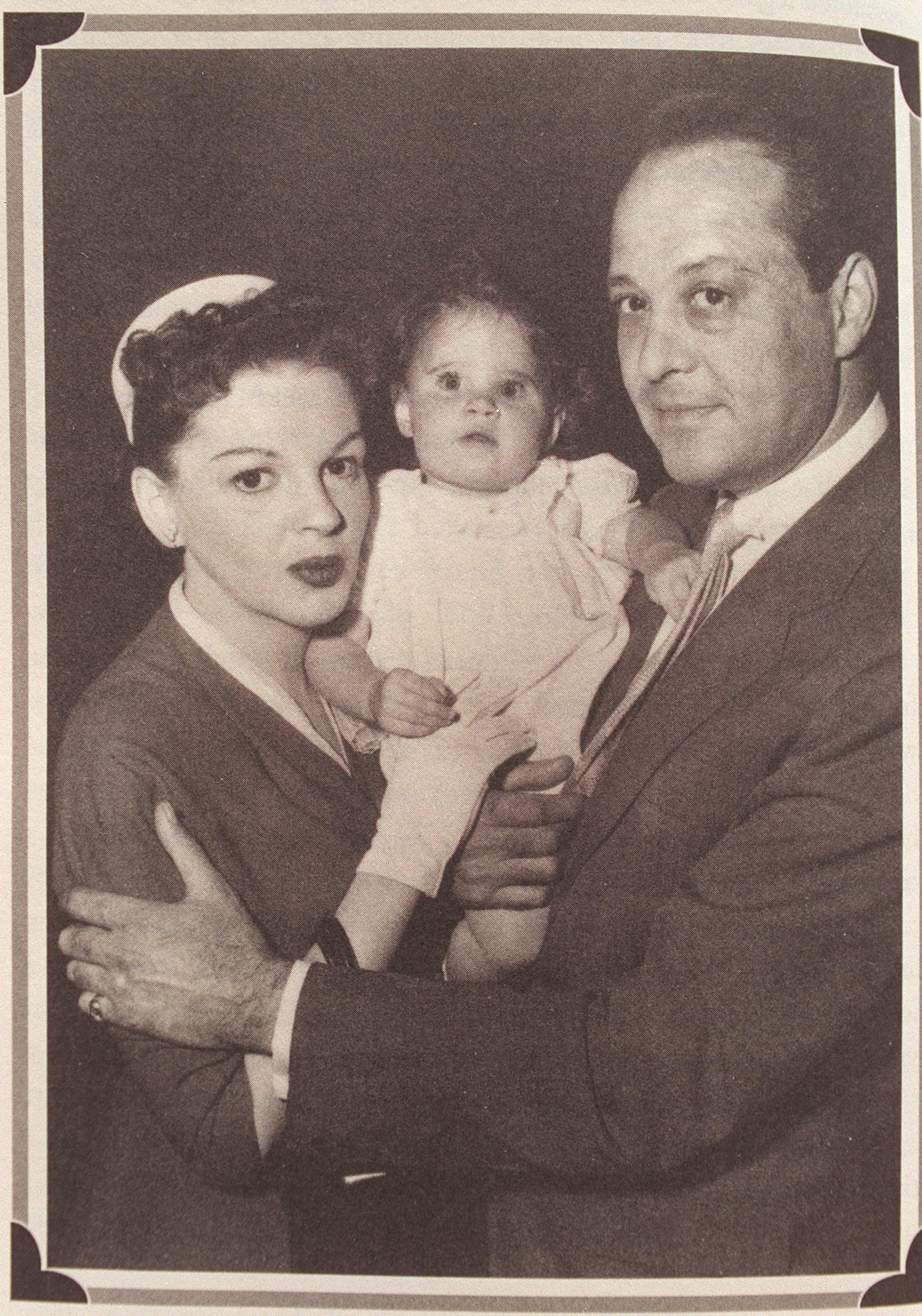 An undated photo of Judy Garland, the actress, and Sidney Luft on the set of "A Star Is Born" | Source: Getty Images