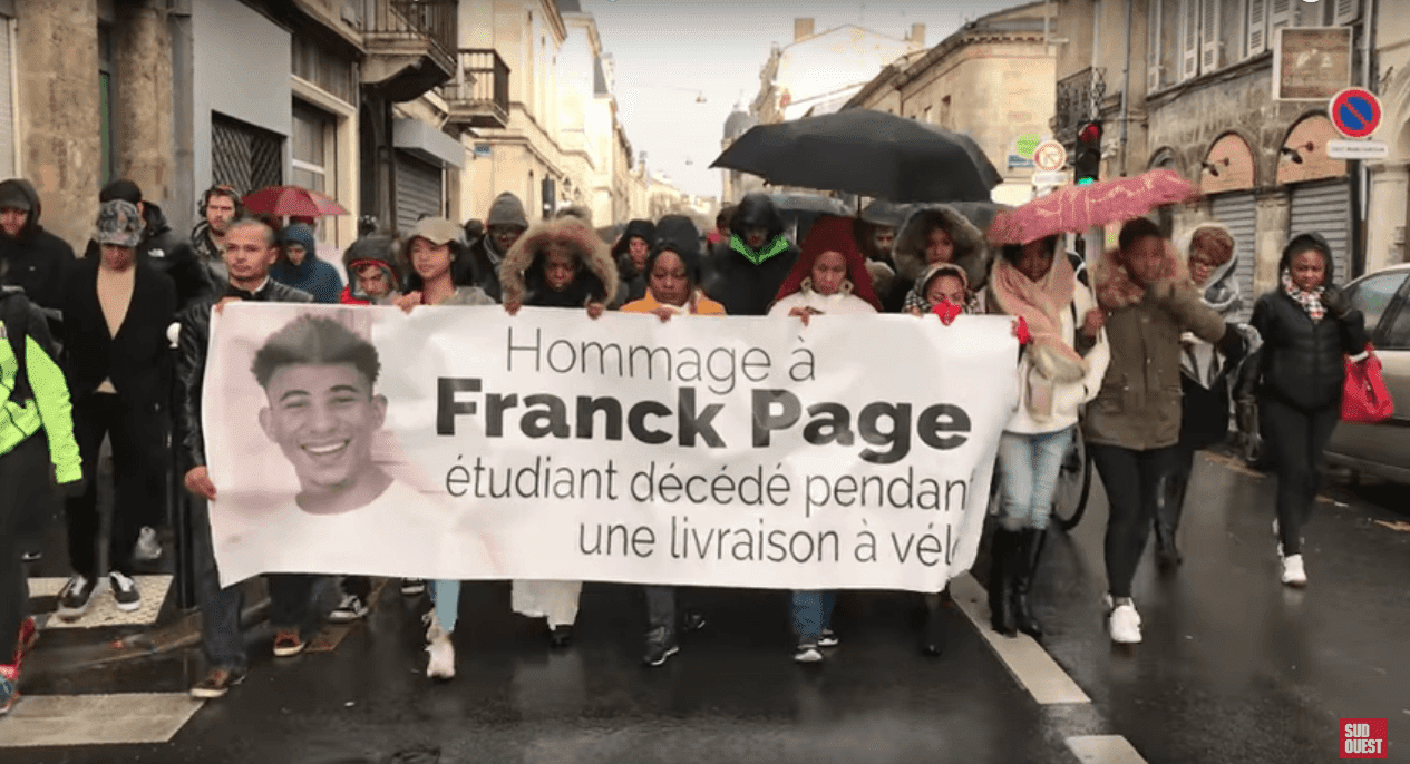 Une marche en hommage à Franck Page Bordeaux. | Source: Youtube/Sud Ouest