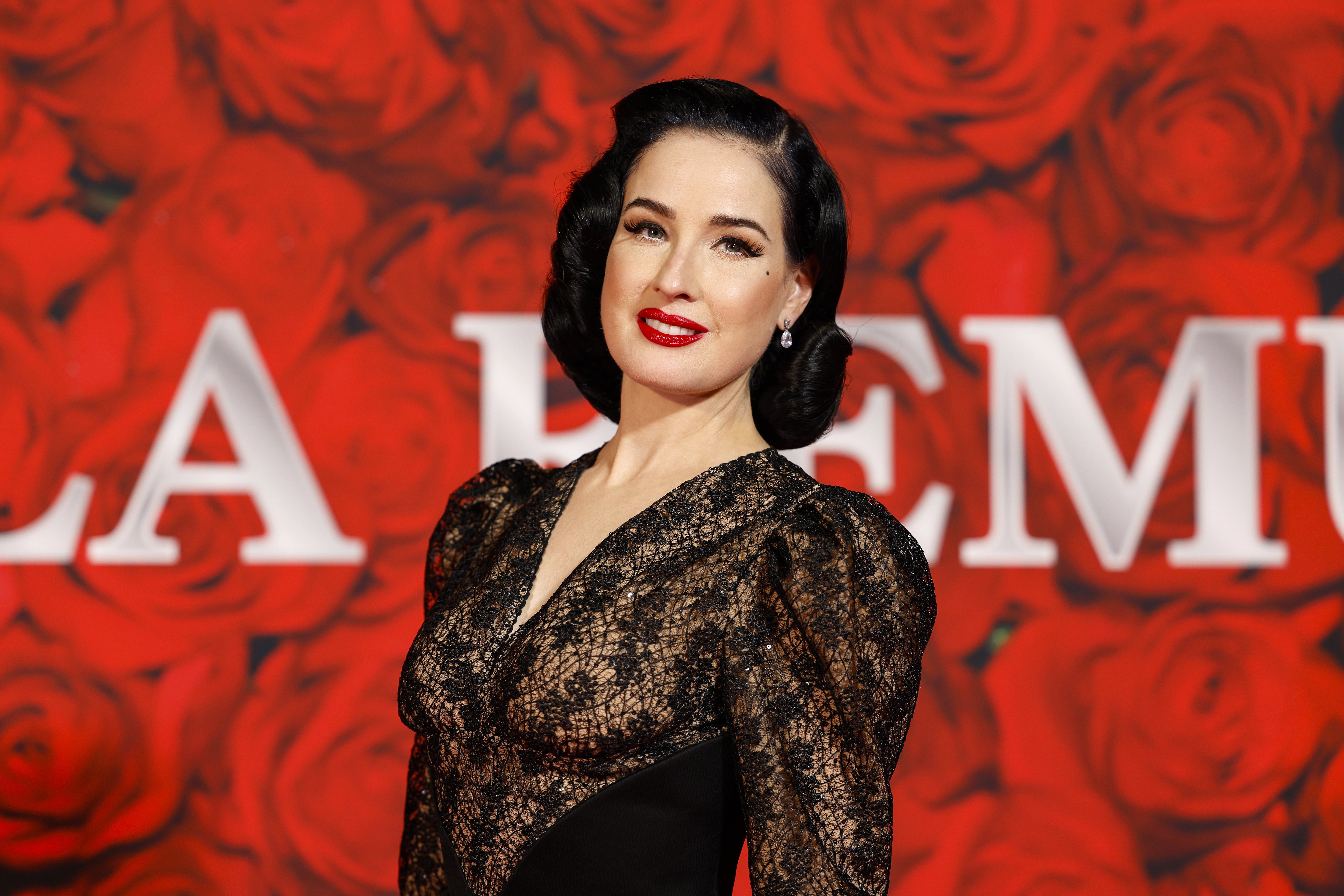 Dita Von Teese at the opening of Villa Remus on August 4, 2021 | Source: Getty Images