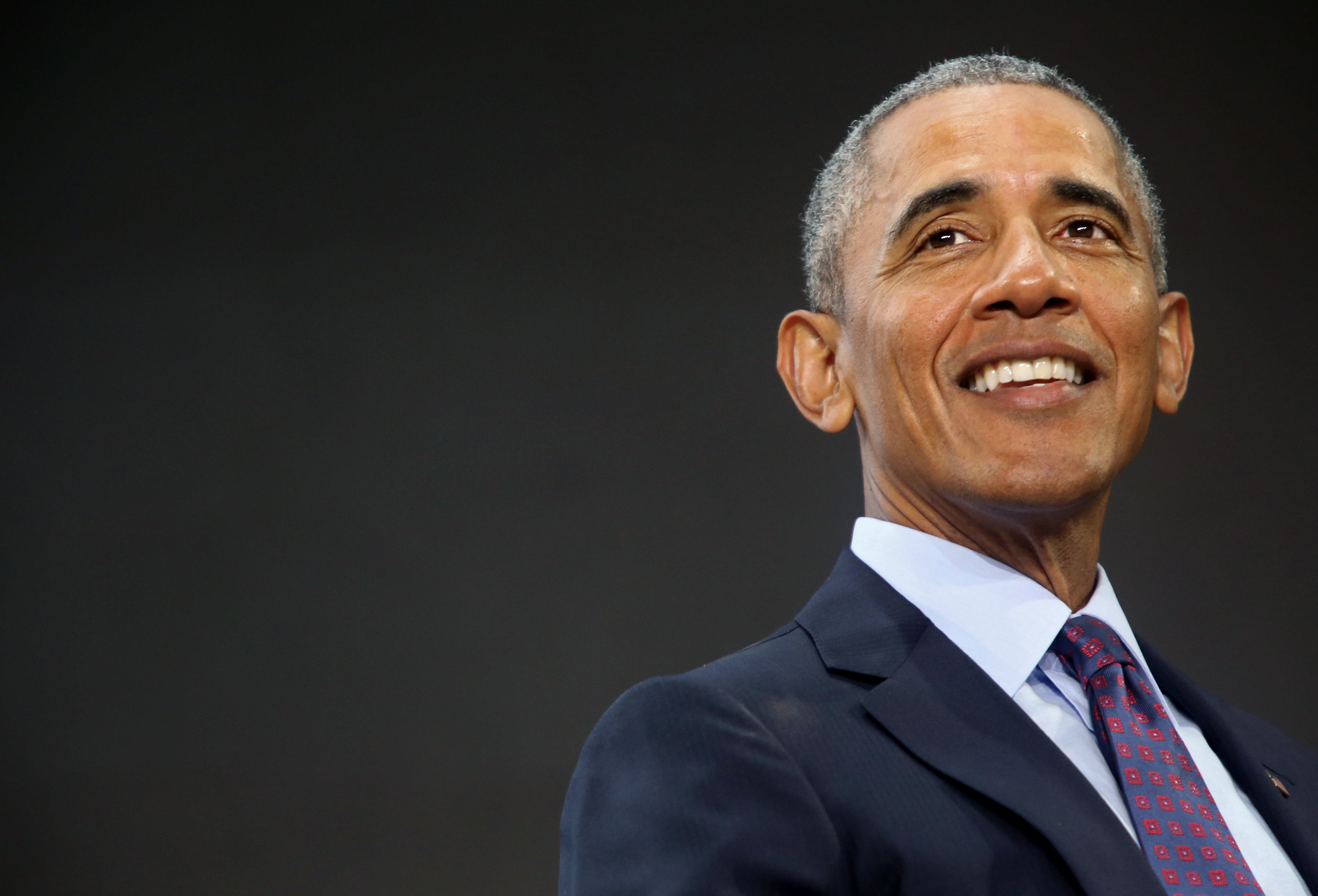 Former US President Barack Obama answers questions at the Gates Foundation Inaugural Goalkeepers event on September 20, 2017 in New York City. | Source: Getty Images