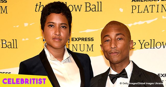 Pharrell Williams speaks out on raising triplets during rare public appearance with his wife  