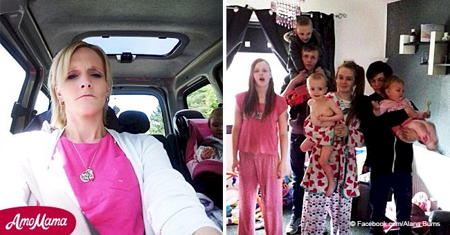 Single mum-of-seven who is pregnant with twins is begging to be rehoused from her flat