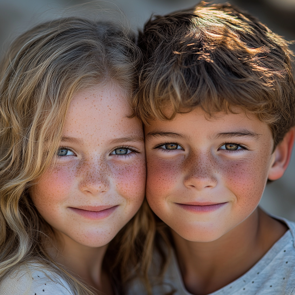 Two smiling youngsters | Source: Midjourney