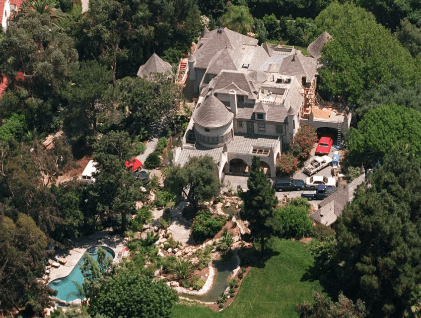 Imagen de la casa de Johnny Depp en Los Ángeles, California. | Foto: Getty Images