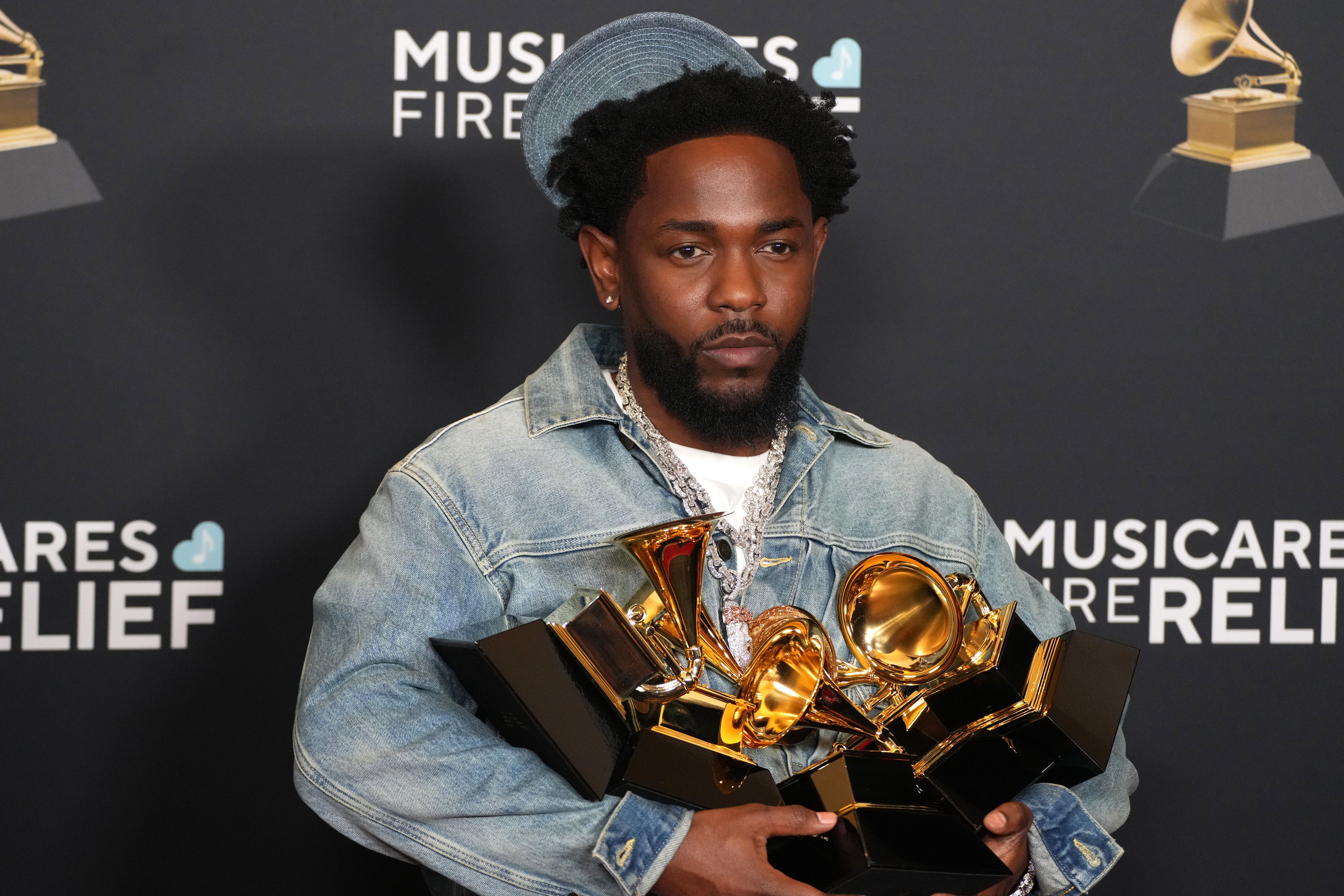 Kendrick Lamar during the 67th Grammy Awards on February 2, 2025, in Los Angeles, California. | Source: Getty Images