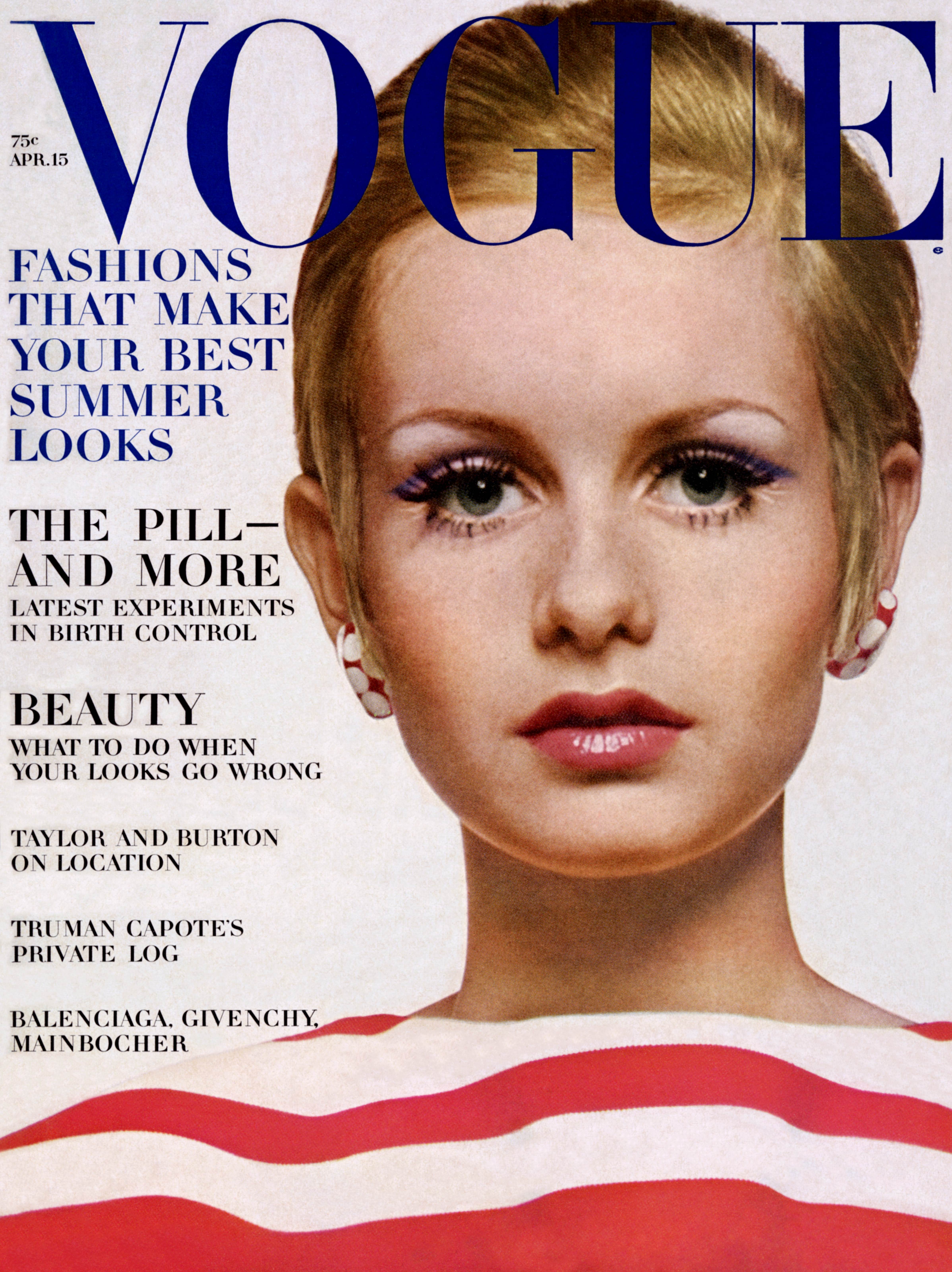 Twiggy on the Vogue Magazine Cover in 1967 | Source: Getty Images