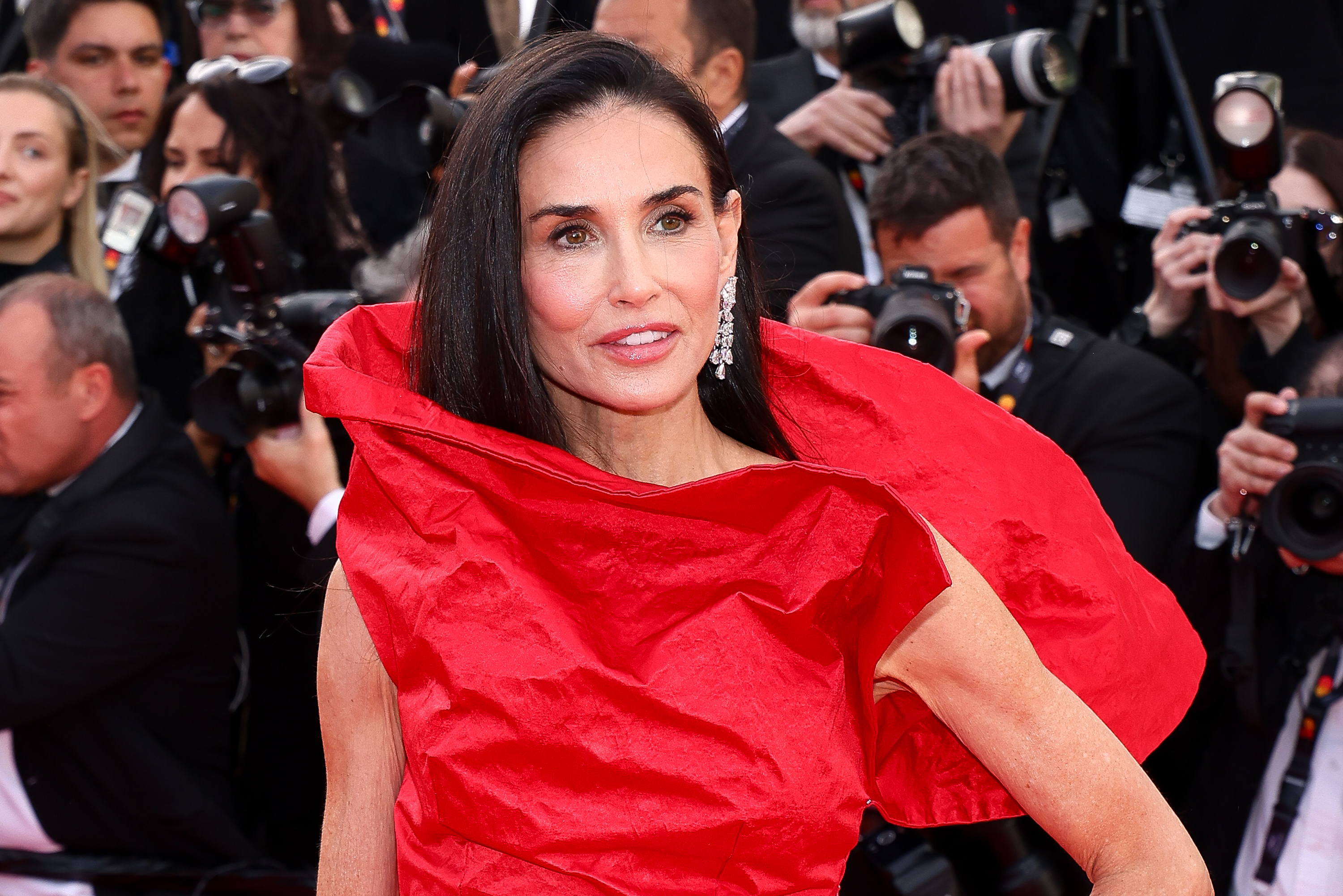 Demi Moore at the "Fatherland" screening during the 79th Annual Cannes Film Festival in France on May 14, 2026. | Source: Getty Images