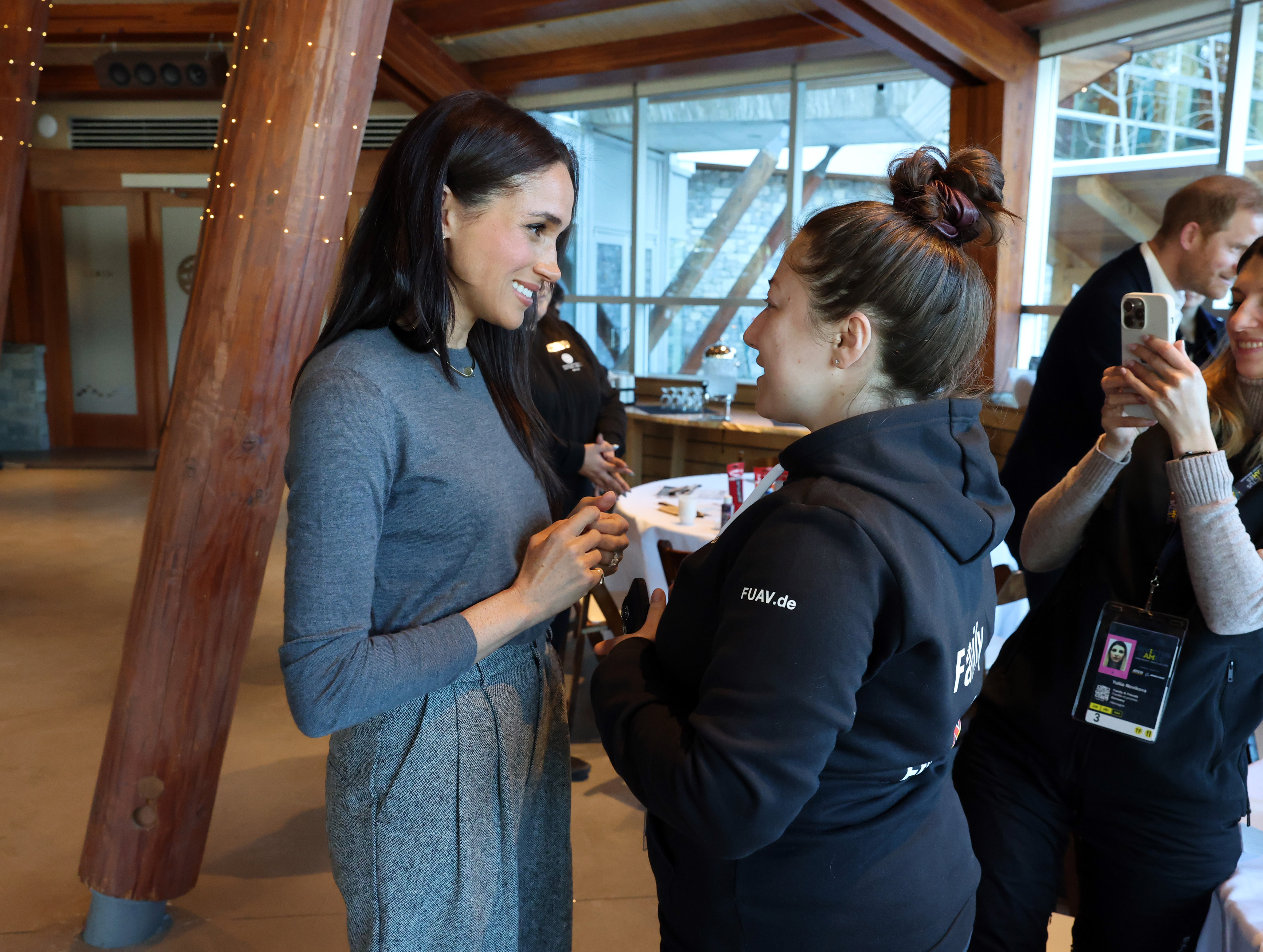 Meghan, Duchess of Sussex during the Friends and Families Indigenous Craft & Museum Tour on February 10, 2025, in Whistler, British Columbia, Canada. | Source: Getty Images