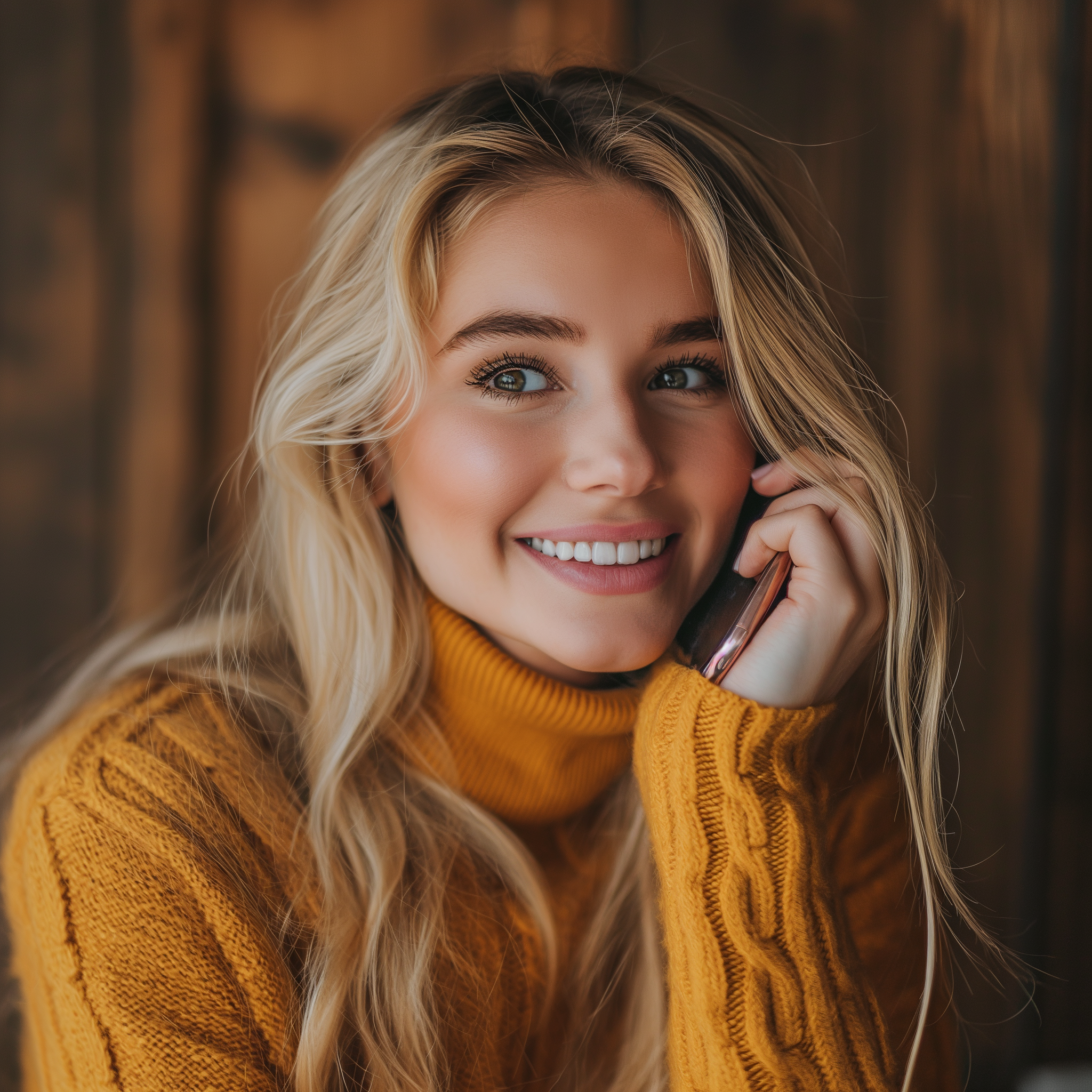 A woman talking on the phone | Source: Midjourney