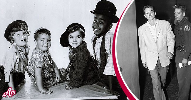 Tommy Bond, Spanky McFarland, Scotty Beckett and Stymie Beard in a publicity shot for the "Our Gang" series later to be know as "The Little Rascals." Image dated January 1, 1934. Inset: Scotty Beckett | Source: Getty Images