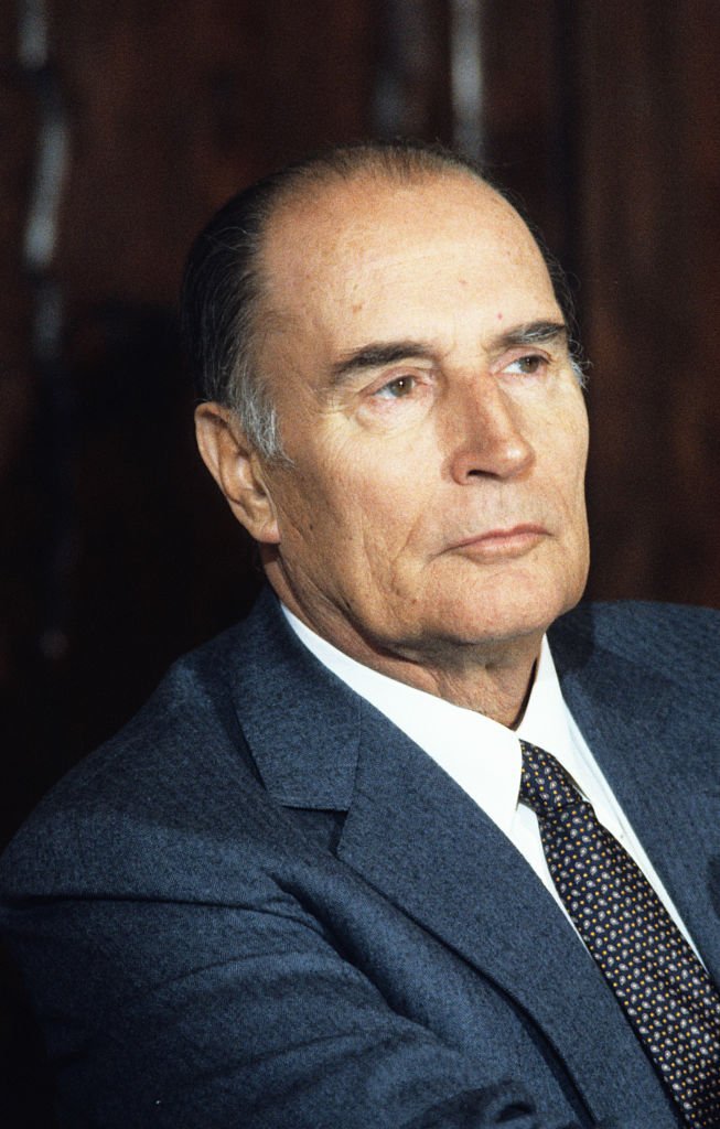 François Mitterrand, président français, portrait, Milan, Italie, 1987. | Photo : Getty Images